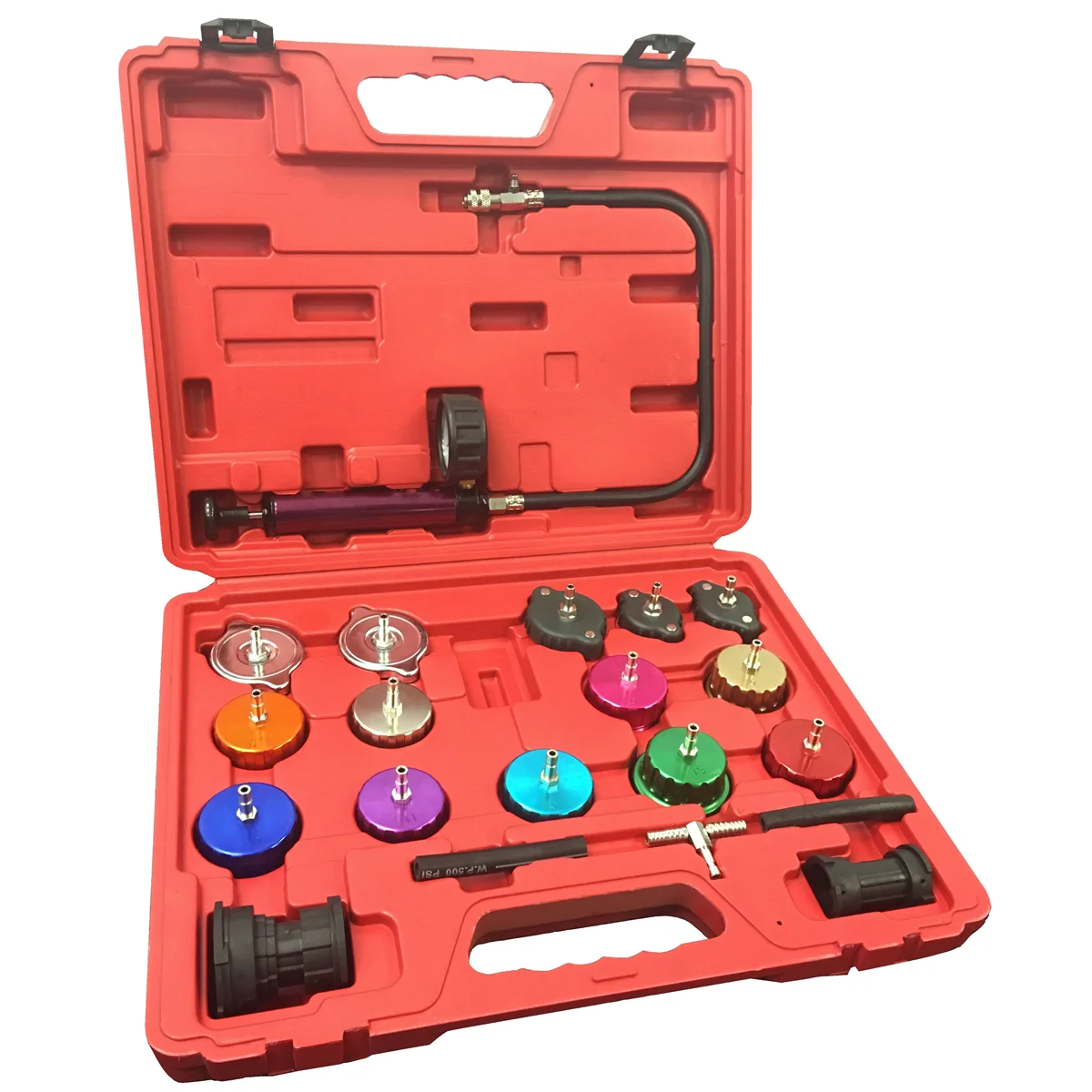 RADIATOR AND CAP PRESSURE TESTER KIT-21PC