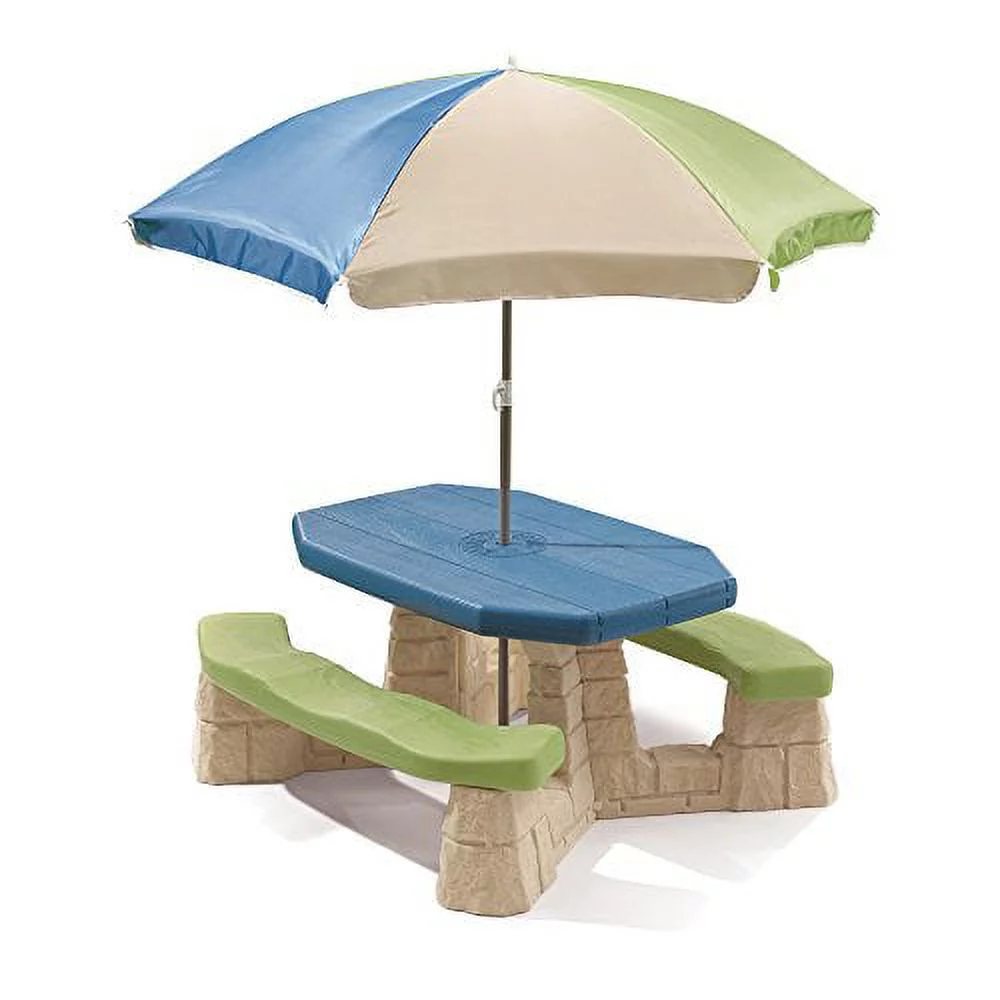 Step2 Naturally Playful Kids Picnic Table With Umbrella