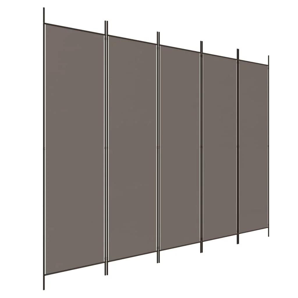 Anself 5-Panel Room Divider Anthracite 98.4