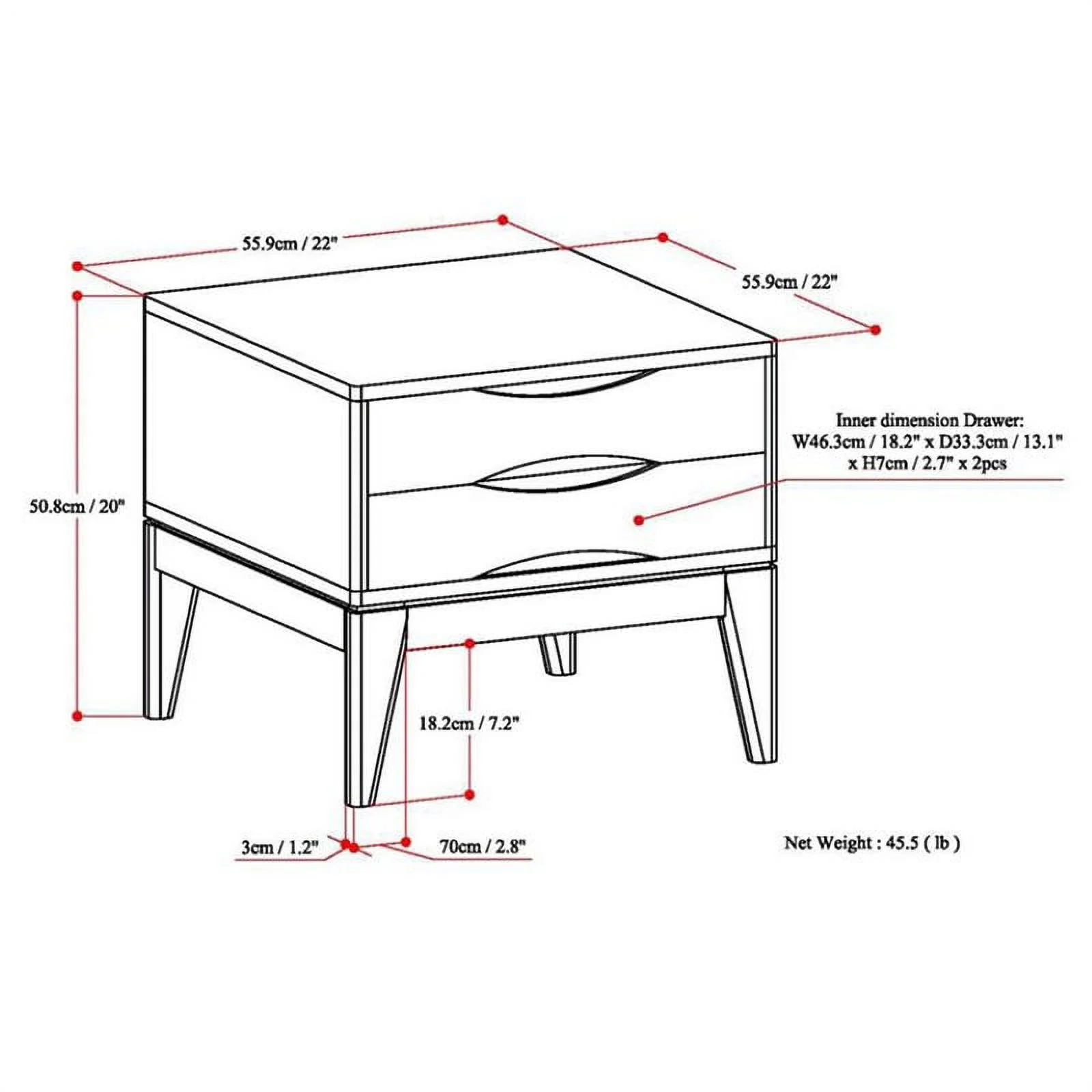 Home Square 2-Piece 22 