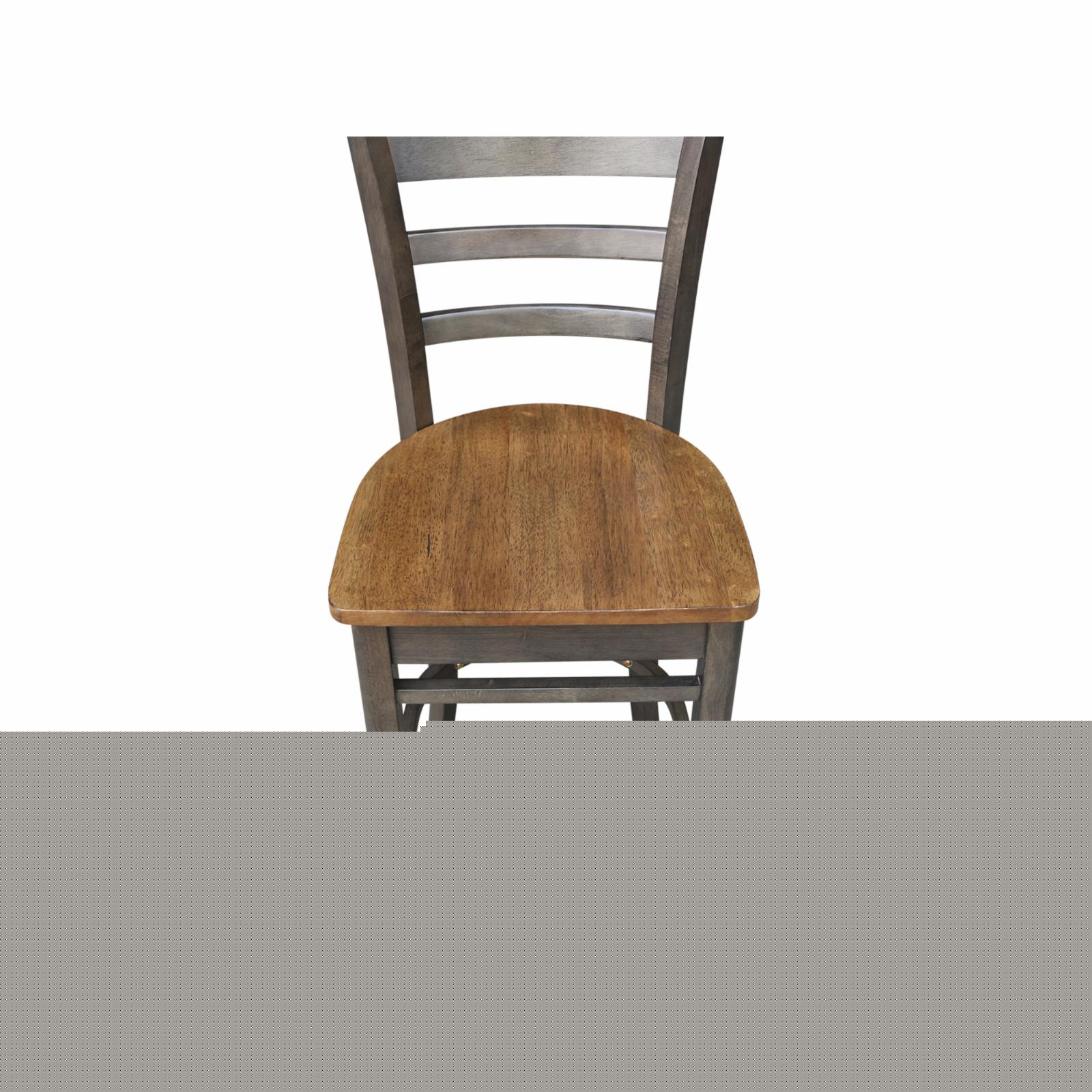 Emily Solid Wood Counter Height Stool - 24