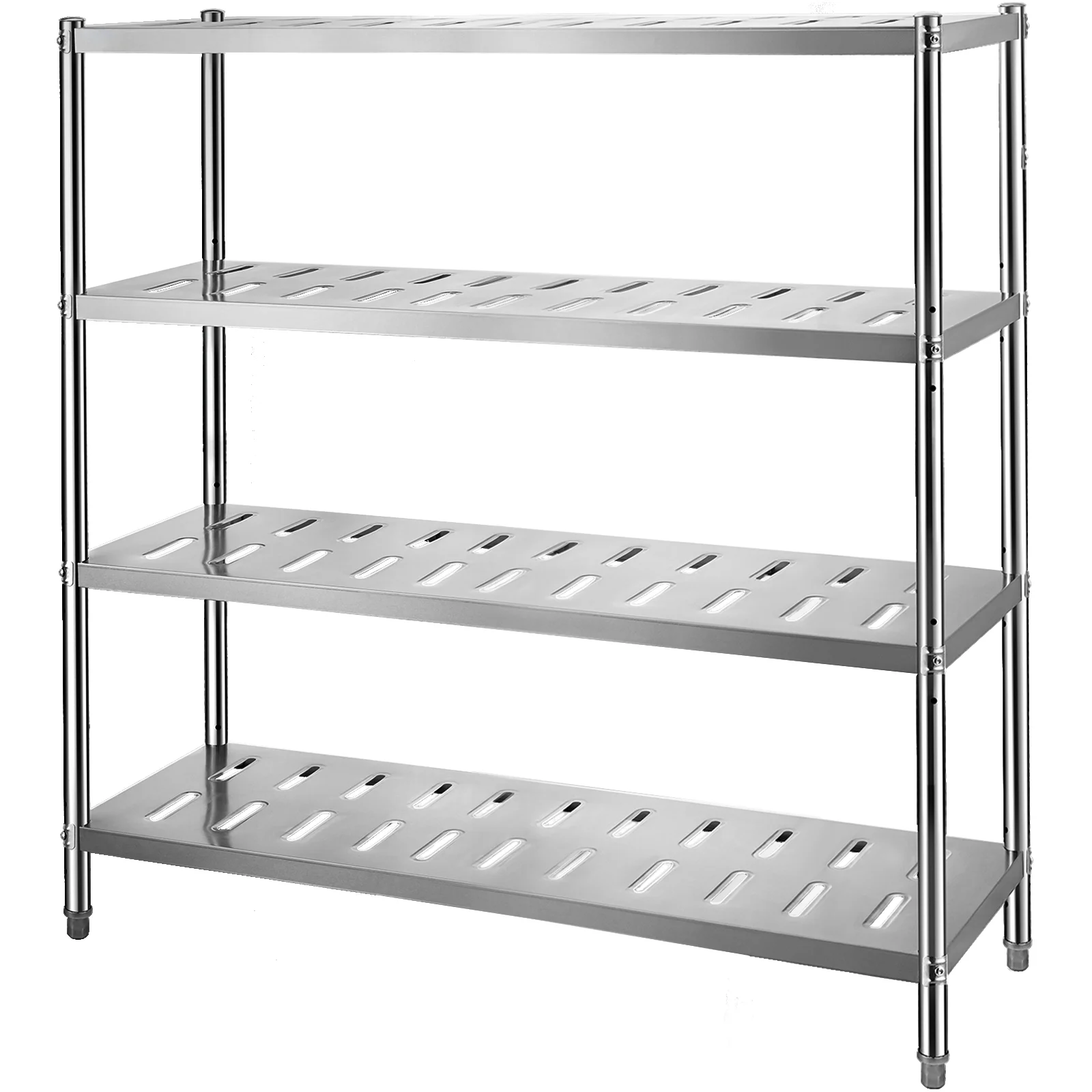 SKYSHALO 59.1 x 17.7 x 70.9 inch Storage Shelf, 5-Tier Storage Shelving Unit, Stainless Steel Garage Shelf, Heavy Duty Storage Shelving, 661 Lbs Total Capacity with Adjustable Height and Vent Holes