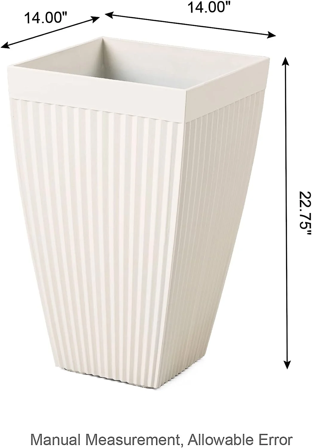 Set of 2 Outdoor Tall Planter Pot,22.75