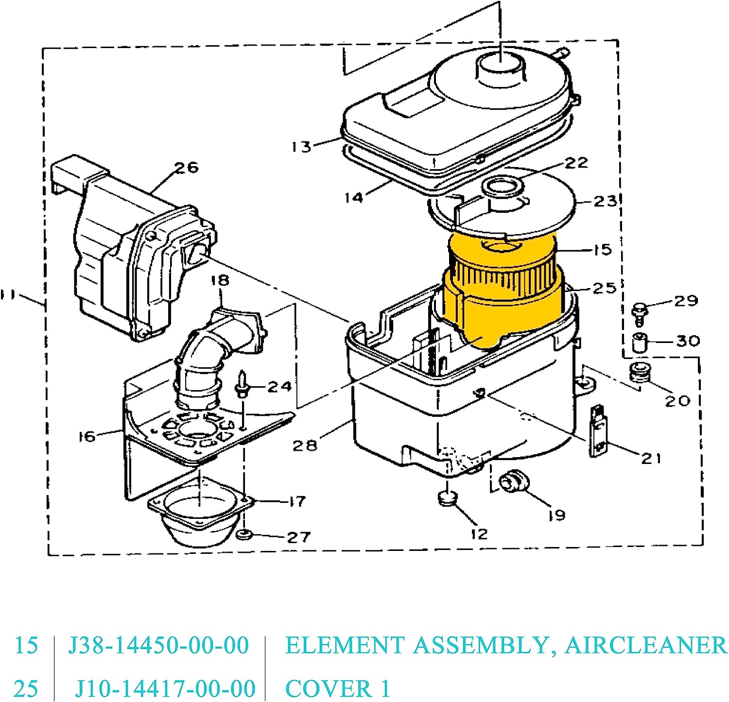10L0L Golf Cart Tune Up Kit for Yamaha G2 G8 G9 G11 4 Cycle Gas 1985-1994, W/ Air Filter Pre-Filter, Spark Plug, Fuel Filter
