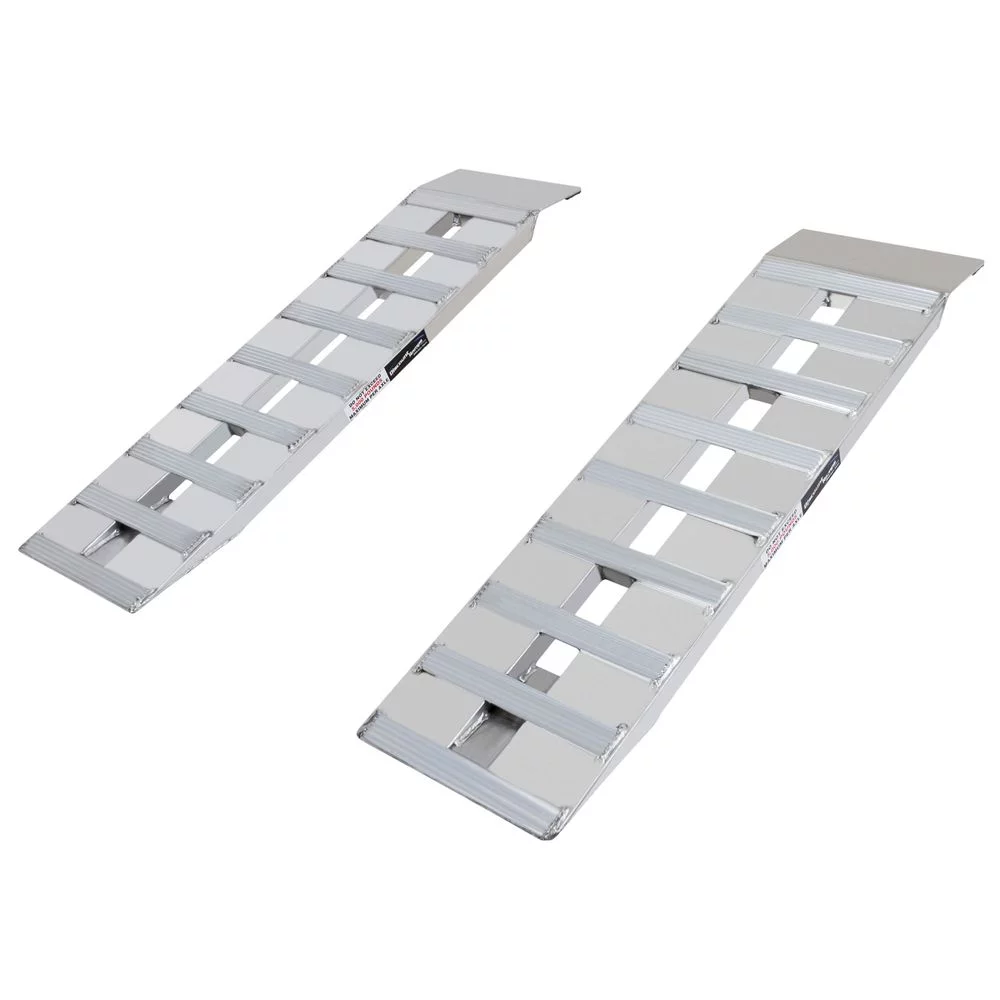 48in x 15in Aluminum Car Trailer Loading Ramps Plate-End