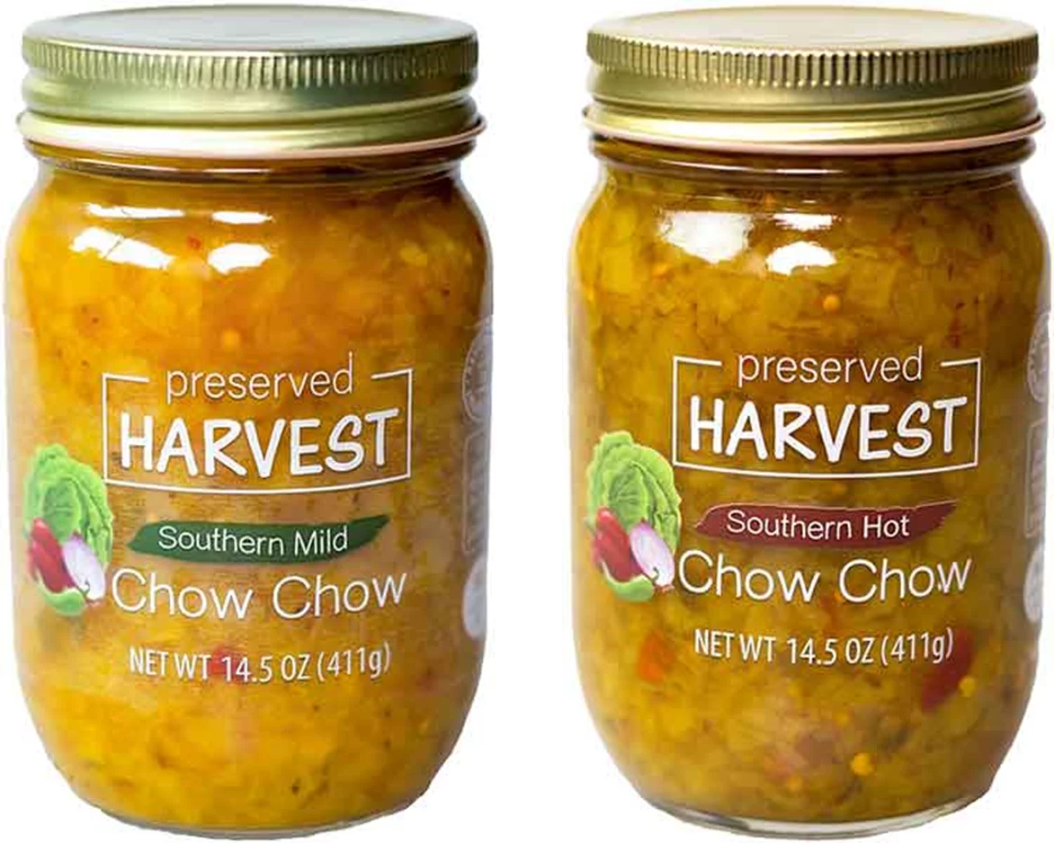 Preserved Harvest Mild & Hot Southern-Style Chow Chow, 14.5 oz. Jars, Variety 2-Pack