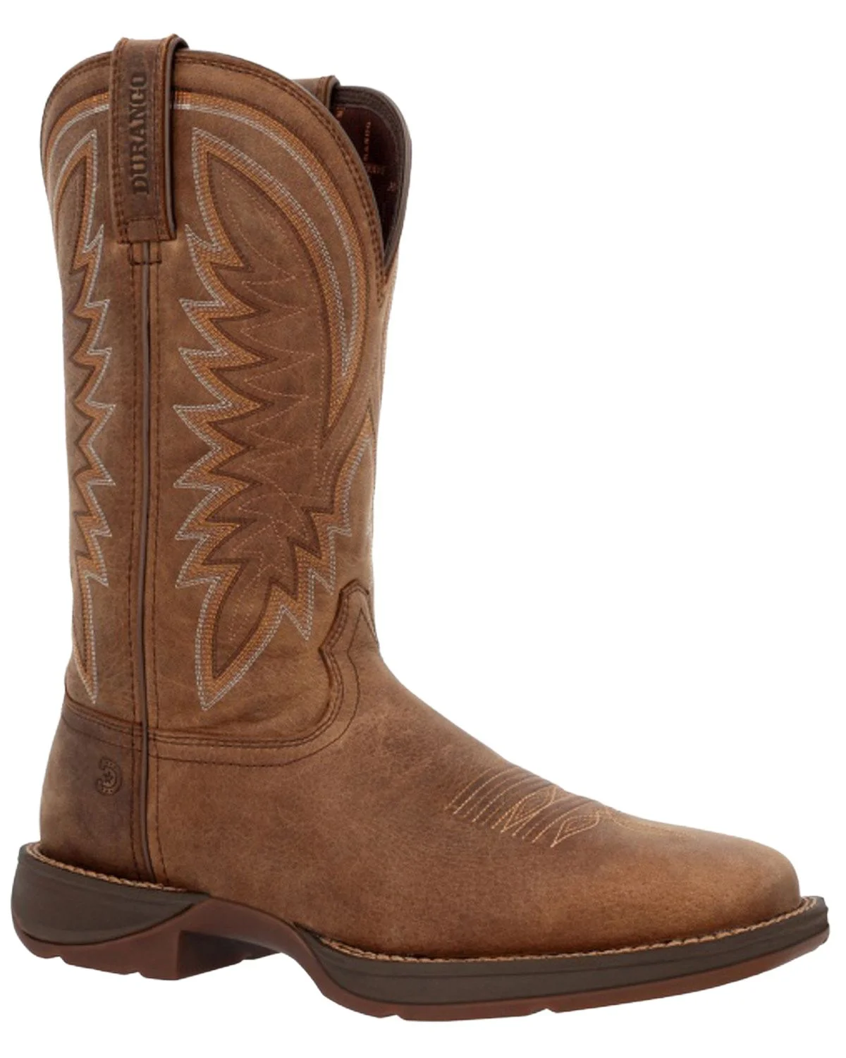 Durango Men's Rebel Performance Western Boot Broad Square Toe Brown 11 D(M) US