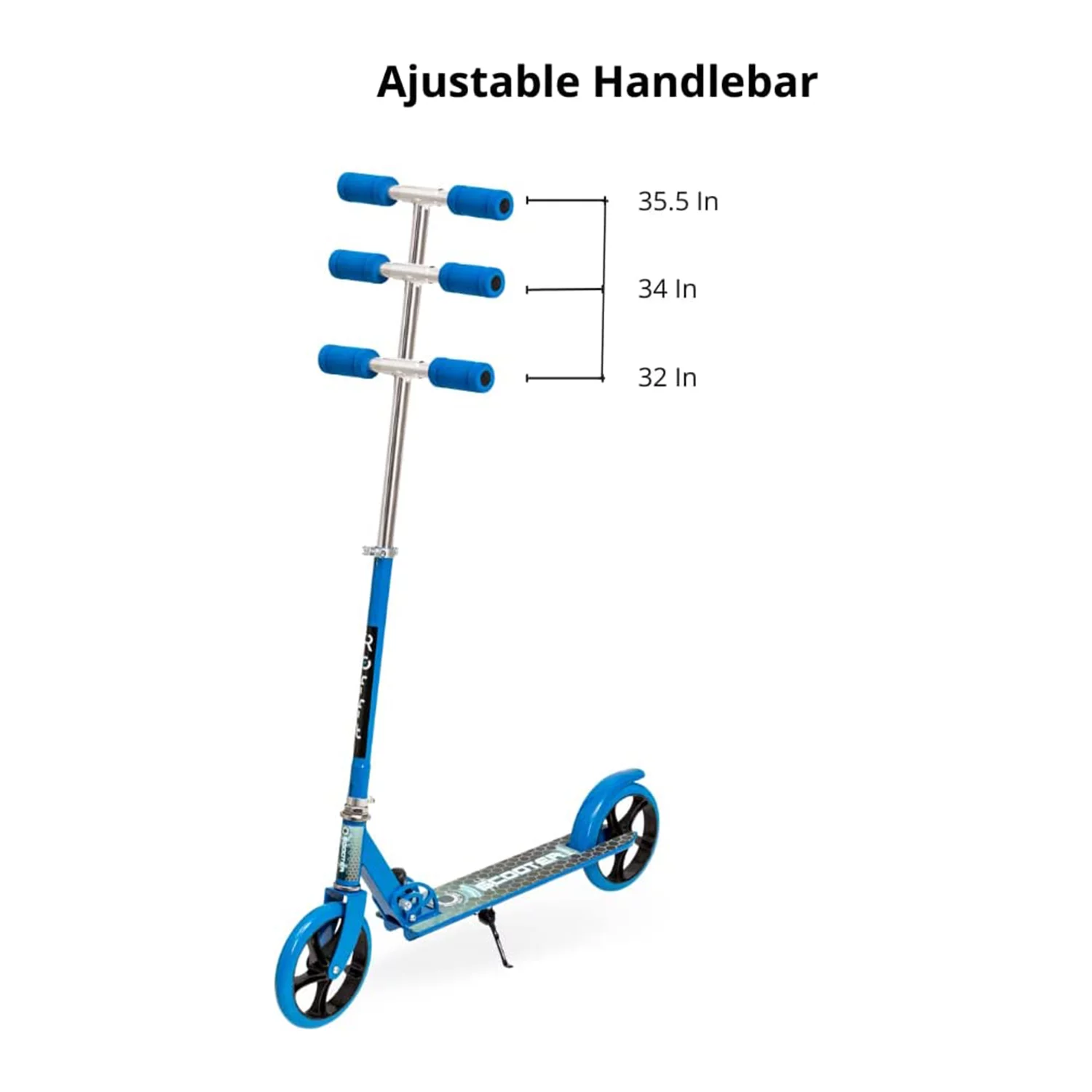 ROFFT Youth/Adult Kick Scooter, Foldable, 2 Wheeled, Adjustable Height