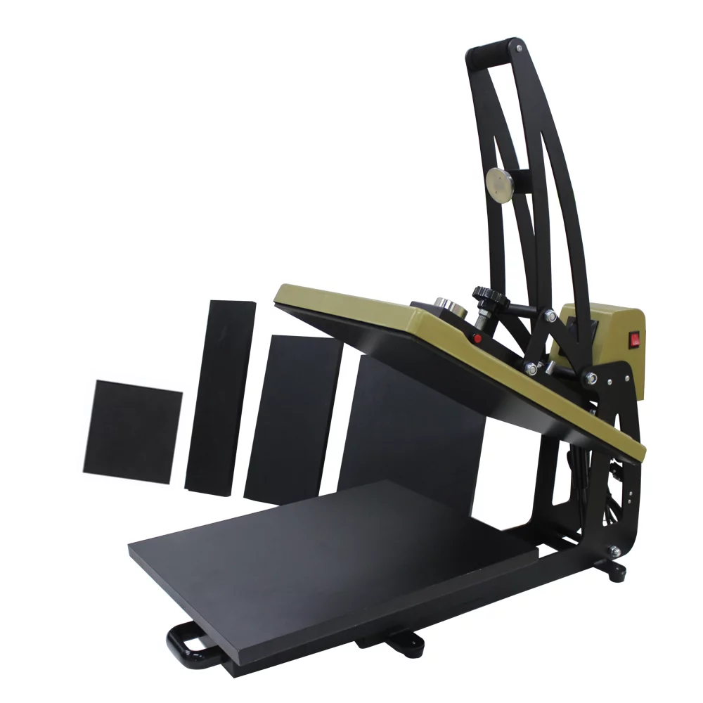 PreAsion Semi-auto Magnetic Hot Stamping Machine Heat Press Transfer with 5 Bottom Plates