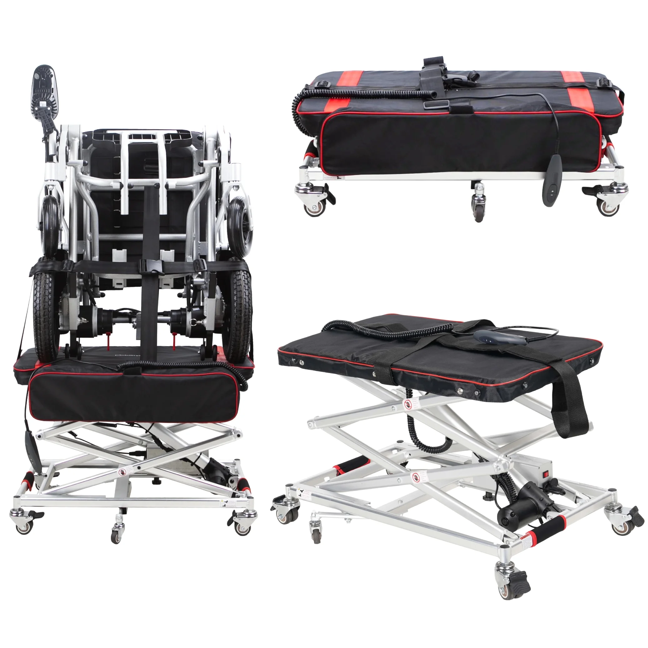 Alton Portable Lift for Electric Wheelchairs, Lightweight 25lbs & Foldable Power Chair Lift, Loads 110lbs