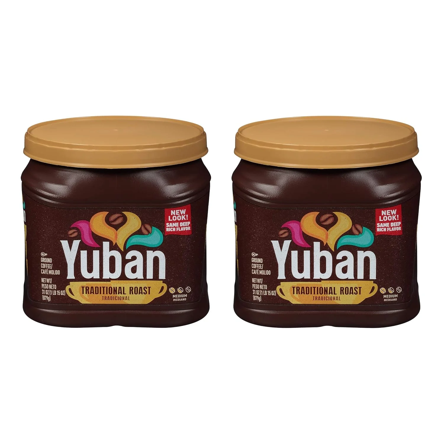 Yuban Traditional Medium Roast Ground Coffee (31 oz Canisters, Pack of 2)