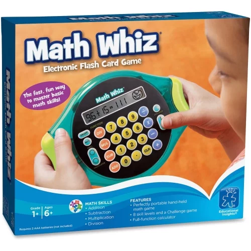 Educational Insights Math Whiz Electronic Flash Card Game, Each
