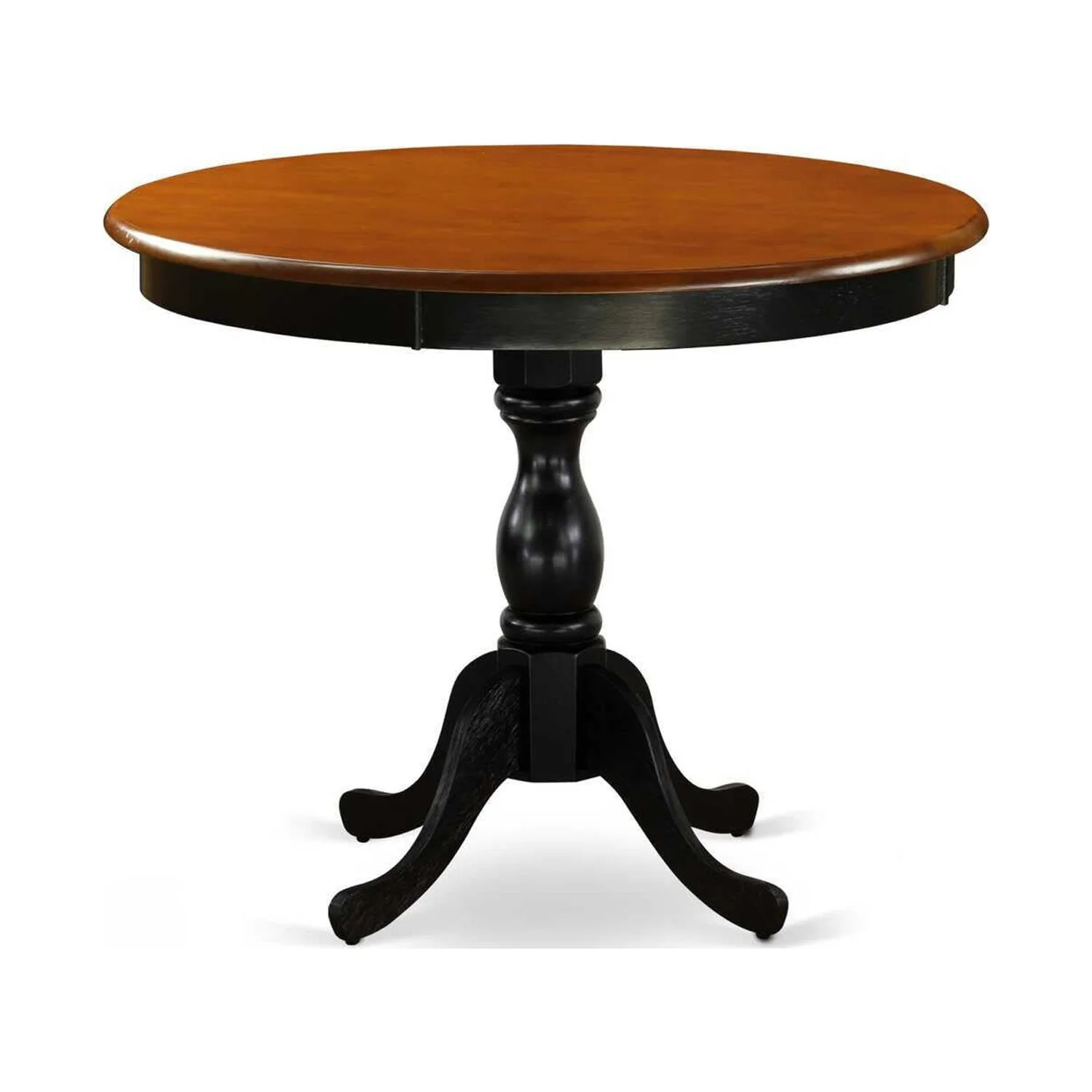 HomeStock Coastal Craftsman Chic 3Piece Kitchen Table Set Consist Of Dining Room Table And 2 Kitchen Chairs With Slatted Back Black Finish