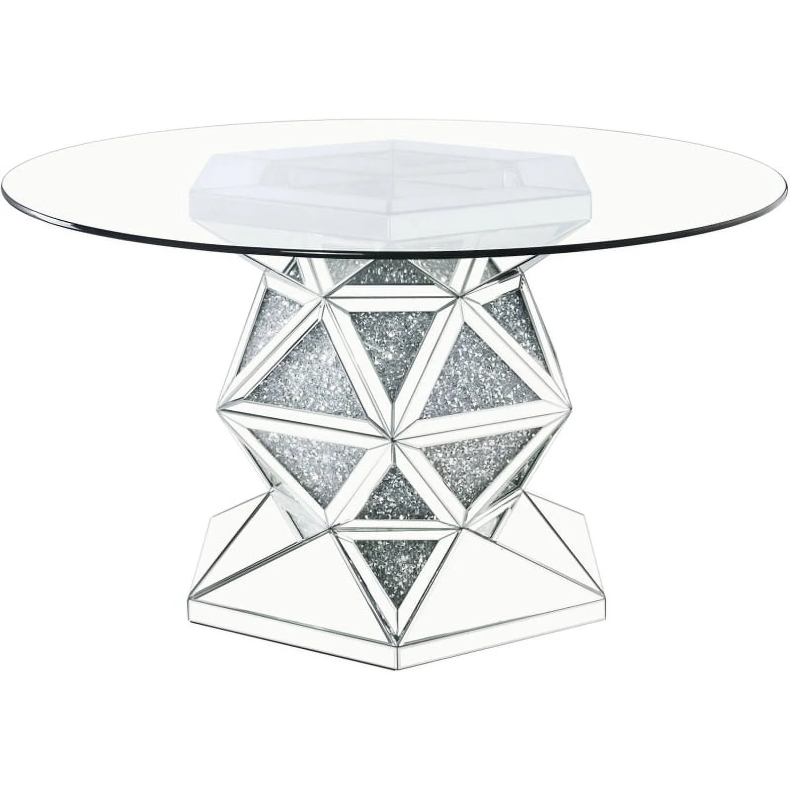 Home Square 5-Piece Set with Dining Table & 4 Side Chairs in Beige