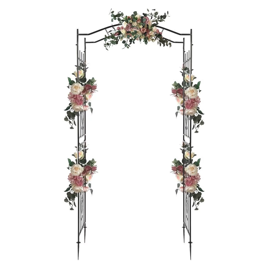 Zimtown Metal Garden Arch 7.5 Ft Garden Arbor for Climbing Plant Outdoor Wedding