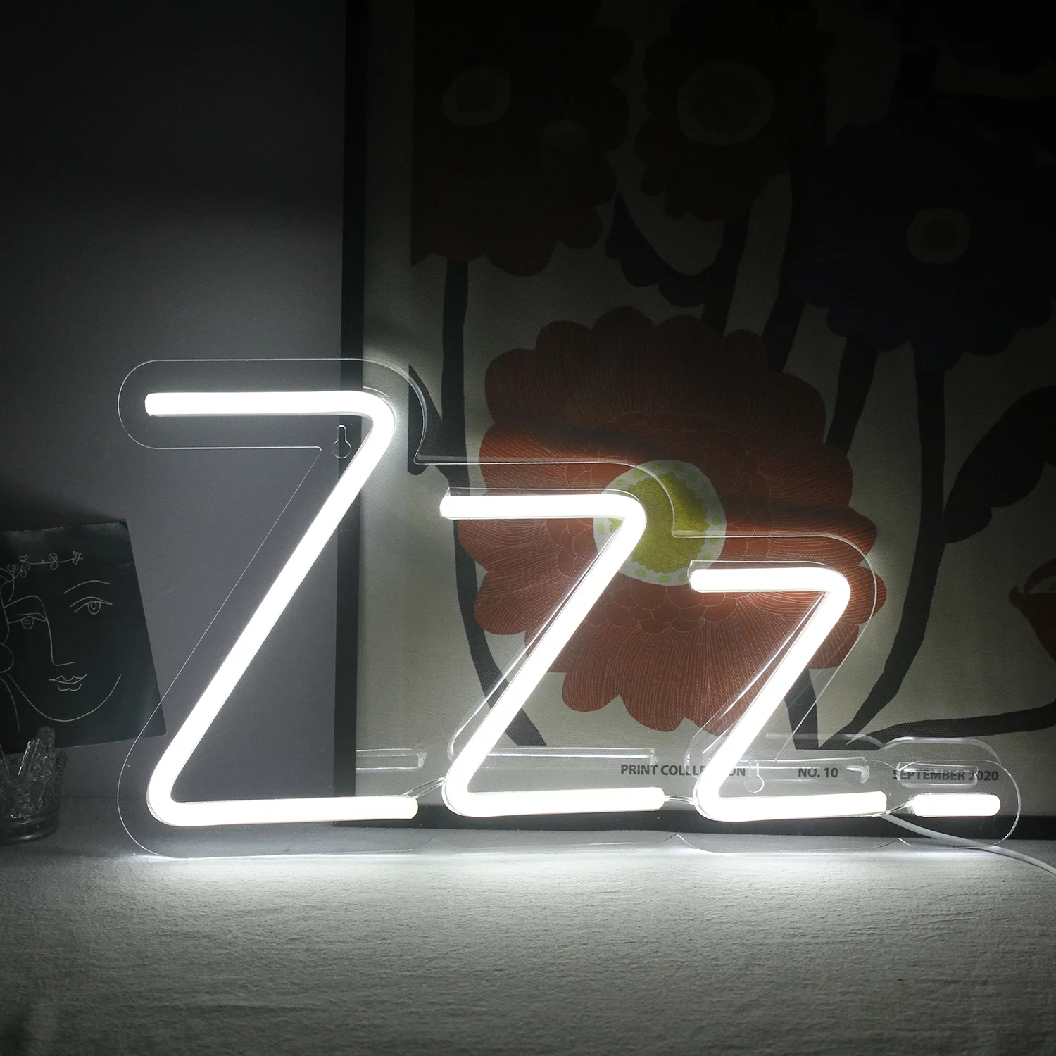 Wanxing Zzz Sleep LED Neon Light Signs USB Power for Home Bar Party Bedroom Wall Decoration