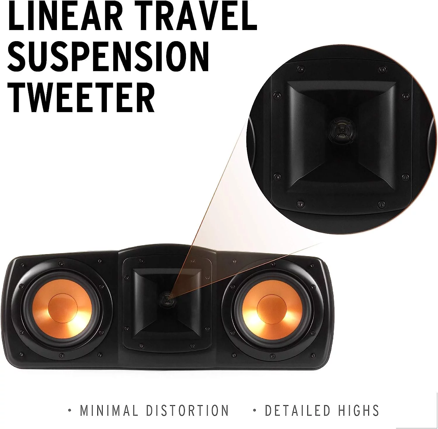 Open Box Klipsch Synergy Black Label C-200 Center Channel Speaker C-200-BLACK