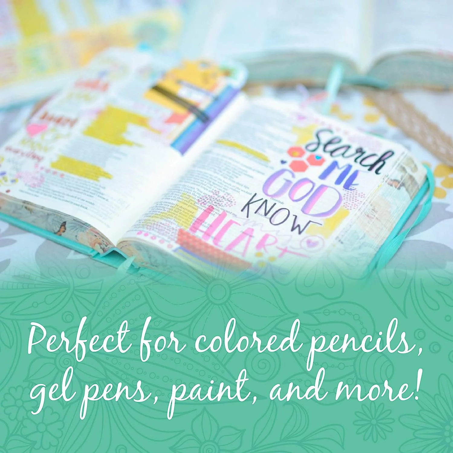 Tyndale House Publishers 075974 NLT Inspire Bible - Deluxe Teal Hardcover