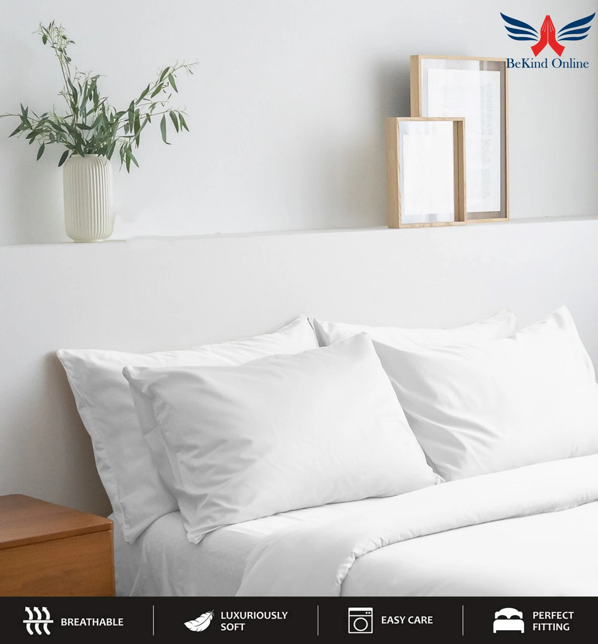 21-INCH EXTRA DEEP POCKETS - 6 PC Queen-XL Giza Sheet Set - (Extra Pillowcases, Fitted & Flat) 1000-Thread-Count 100% Giza Cotton- 1000TC Cotton- White