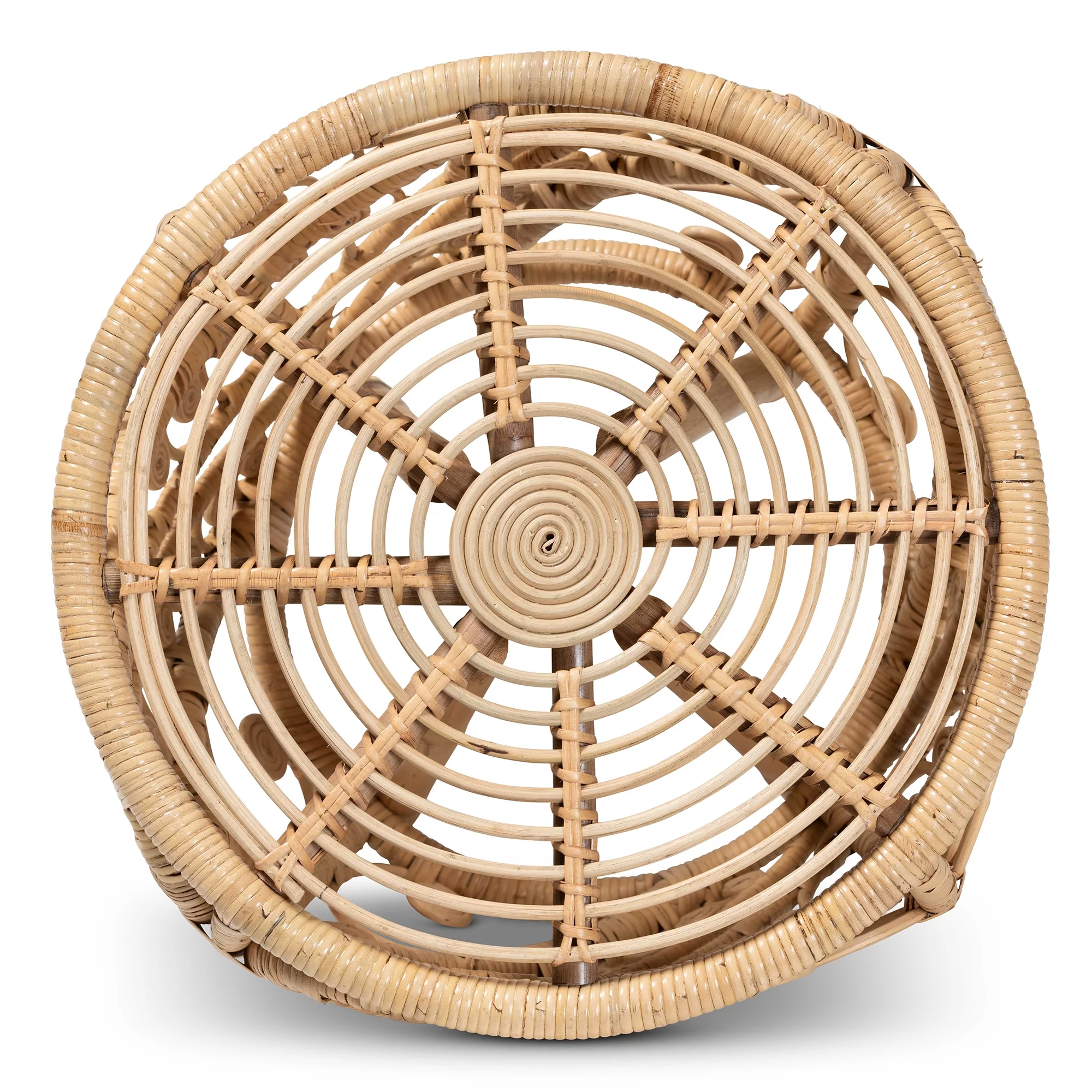 bali & pari Saranna Rattan End Table, Brown