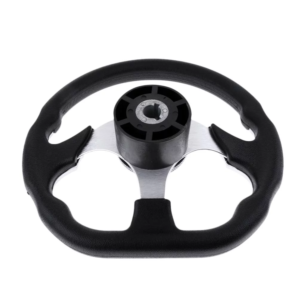 jiaping 12''Marine Boat Aluminum Steering Wheel W/3/4