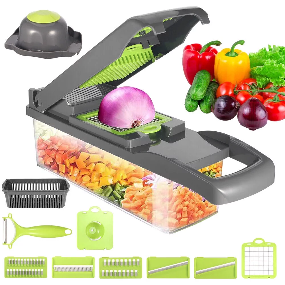 JahyShow Vegetable Fruit Chopper Cutter Food Onion Veggie Dicer Slicer Kitchen