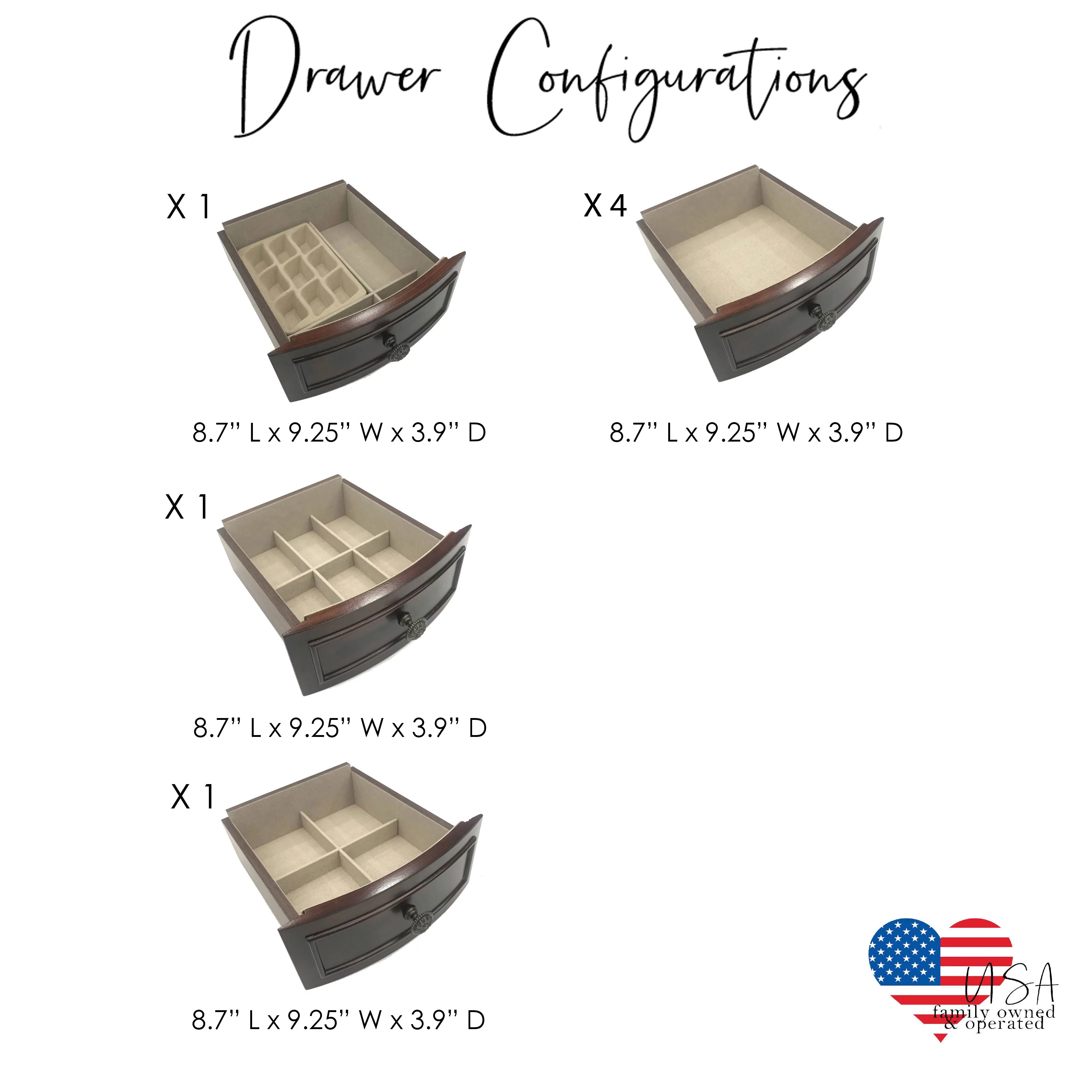 Hives & Honey Bailey Round Free Standing Jewelry Armoire - Rich Walnut