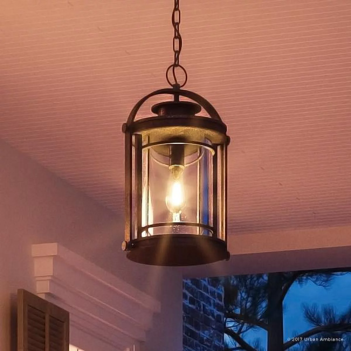 Urban Ambiance Luxury MidCentury Modern Outdoor Pendant Light, Medium Size: 18