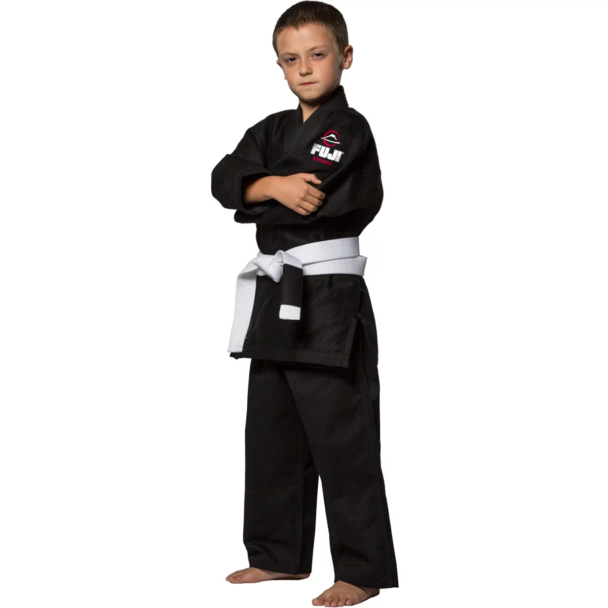 Fuji All Around BJJ Kids Black Gi (Single Weave)