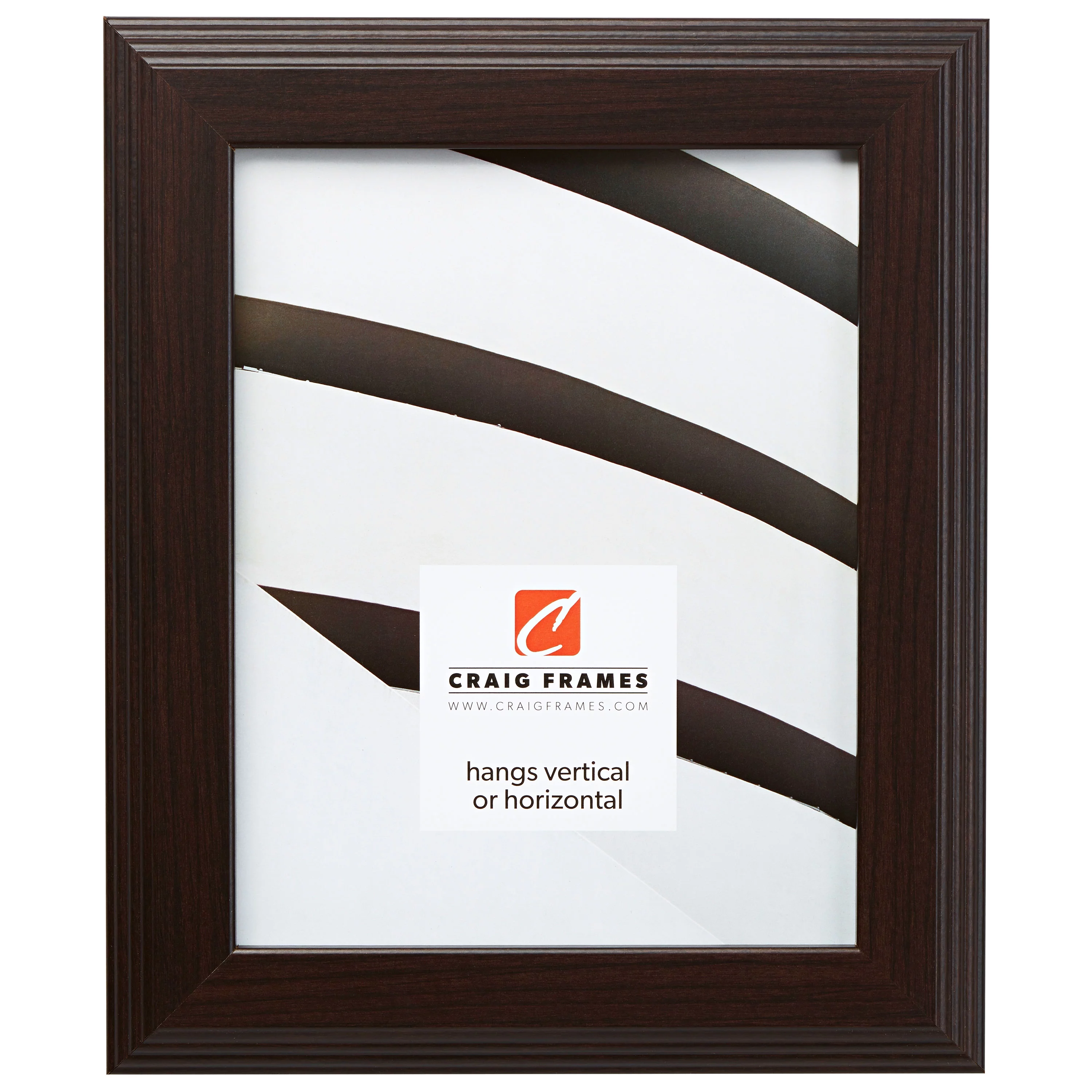 Craig Frames Mossehaus, 14x18 inch Picture Frame, Contemporary Dark Brown