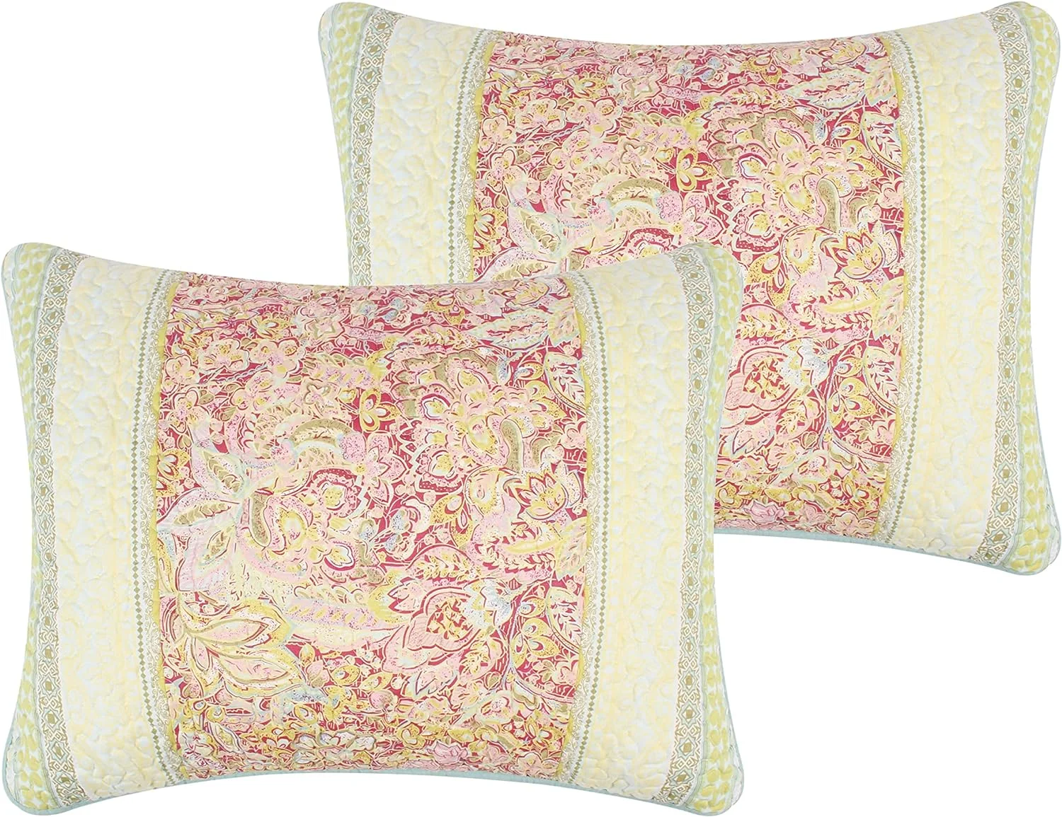 Barefoot Bungalow Palisades Pillow Sham, Standard (Pack Of 1), Pastel