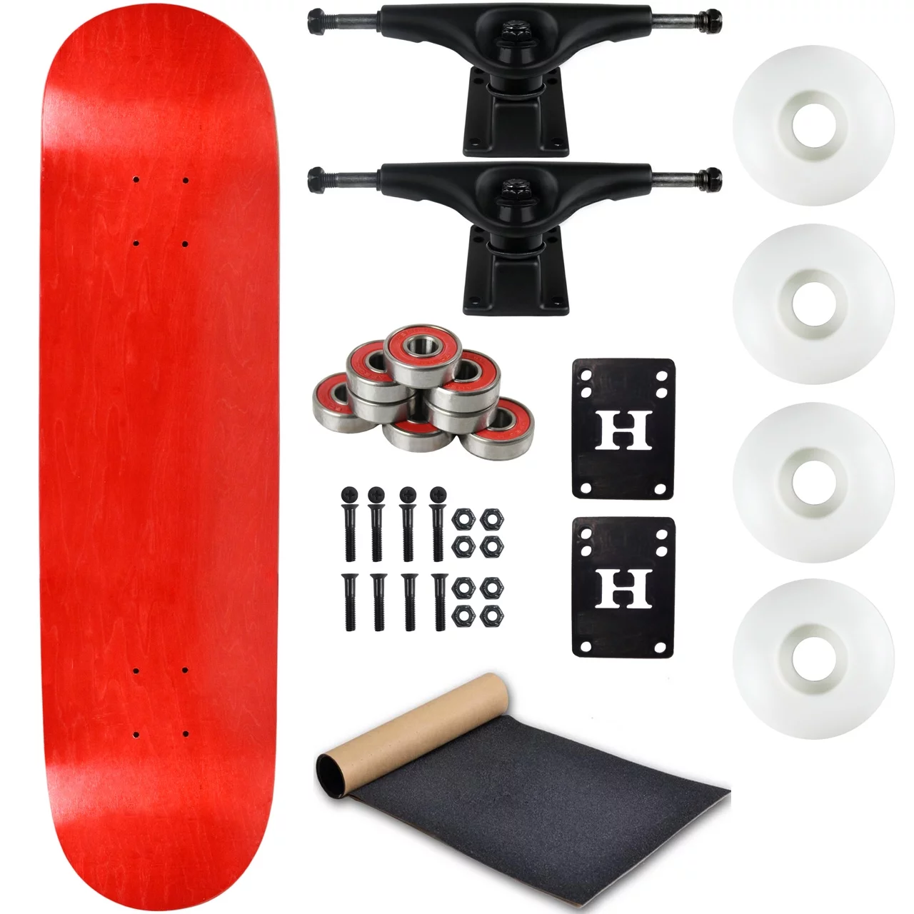 Moose Complete Skateboard Stain Red 8.0