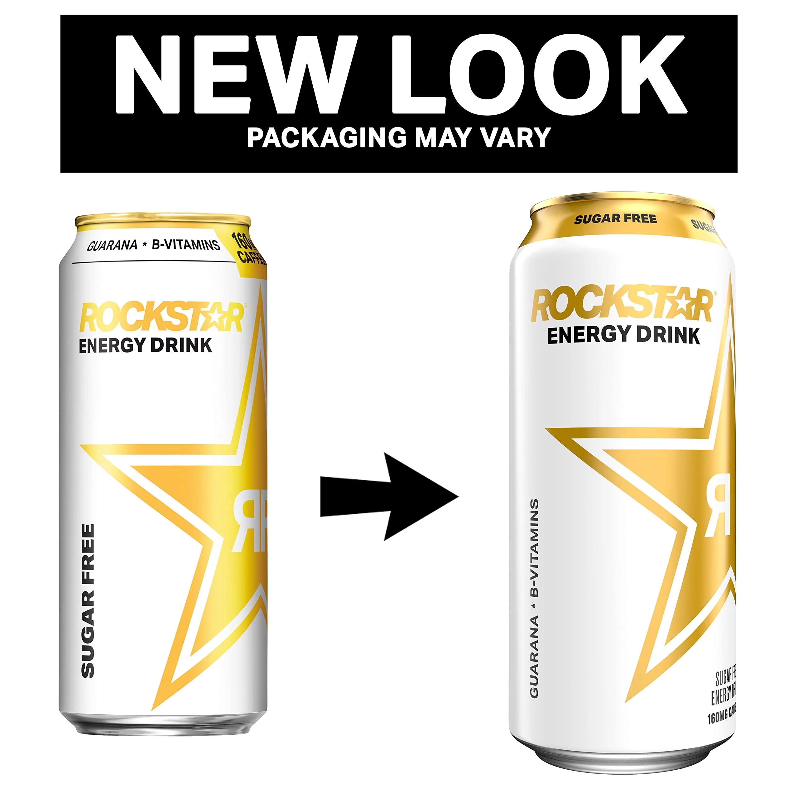 Rockstar Sugar Free Energy Drink, 16Oz Cans (12 Pack) (Packaging May Vary)