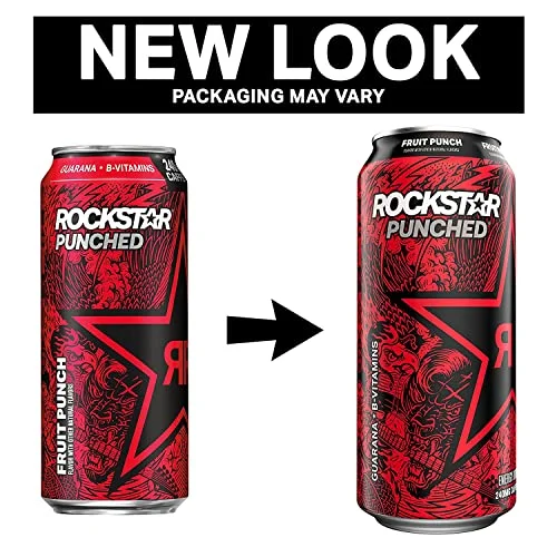 Rockstar Energy Drink Punched&nbsp;Berry Sangria, 16Oz Cans (12 Pack)