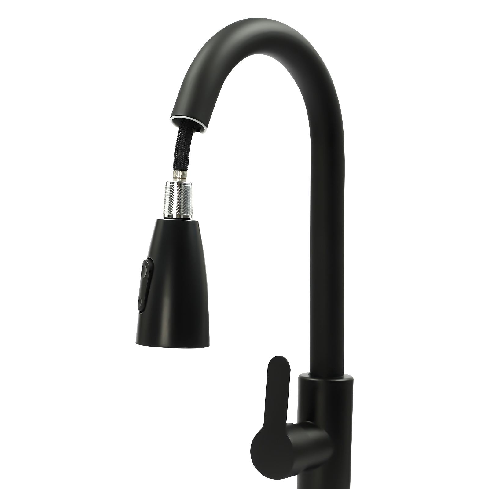 Laundry Sink With High Arc Stainless Steel Pull Down Faucet, Freestanding Space Saving Laundry Tub, Freestanding Wash Station