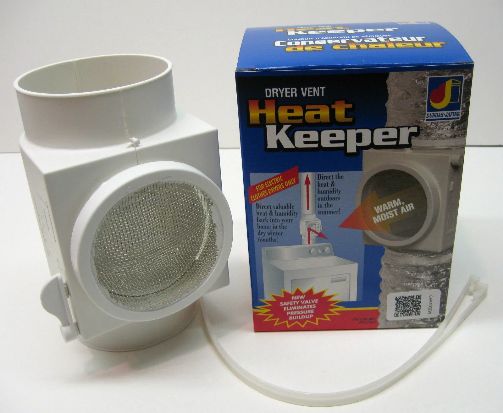 CHK100ZW Dryer Vent Heat Keeper Saver Dundas Jafine Winter and Summer Positions