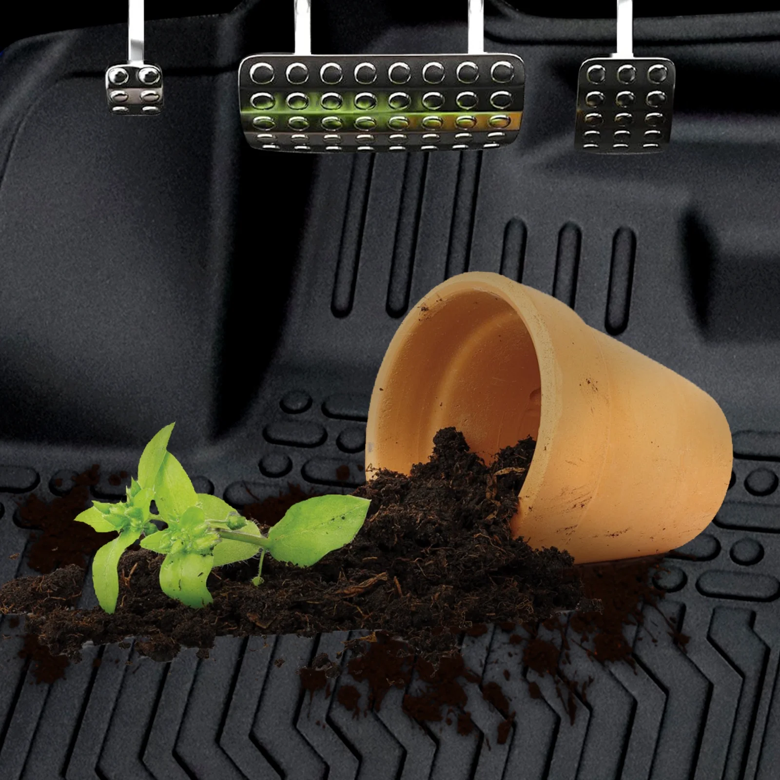 moobody Floor Mats,Bucket Center Telluride Bucket Console Floor 2020-2023 Kia Telluride Car Dazzduo Floor Telluride