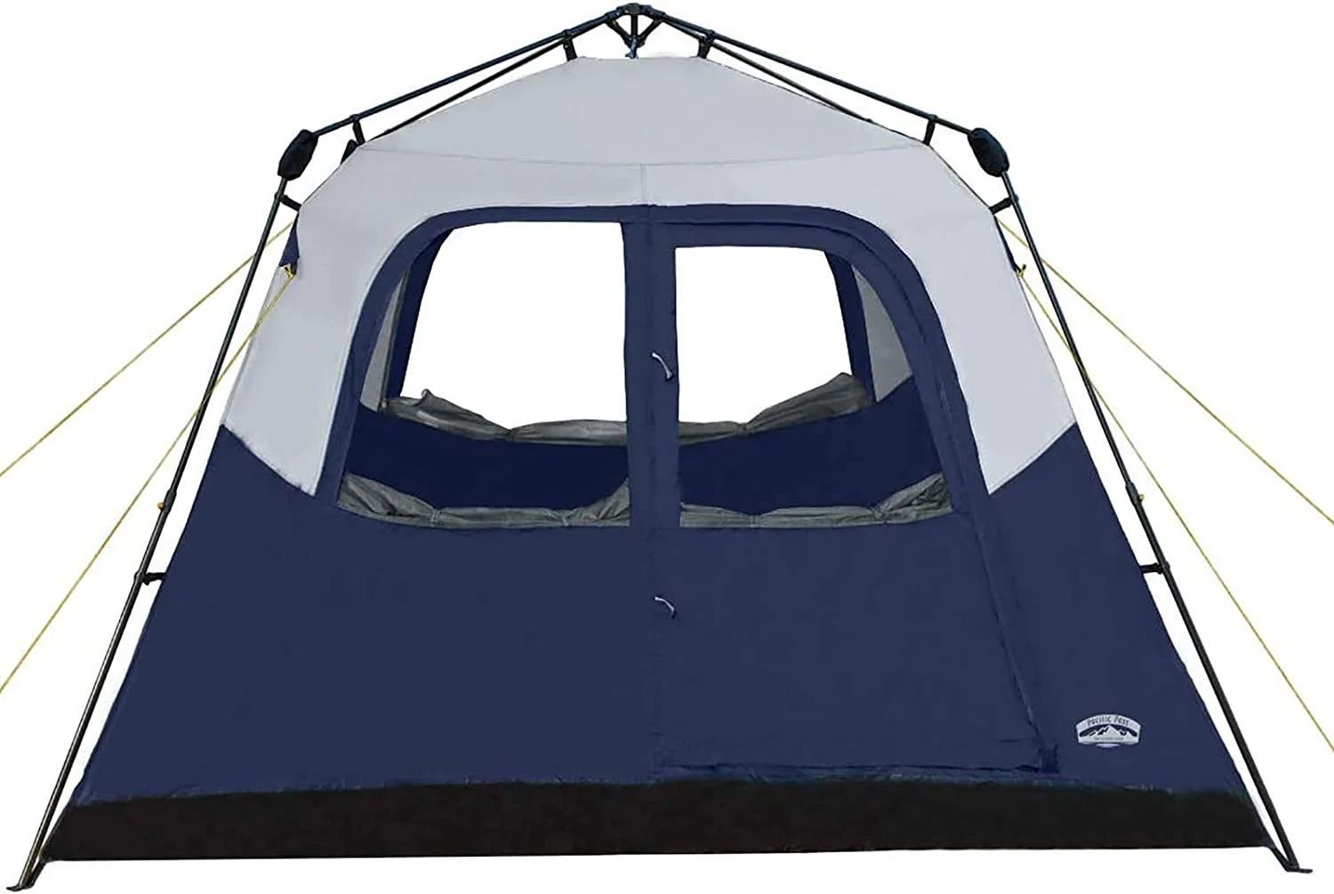 6 Person Instant Family Cabin Tent, Water Resistant, Easy Set Up - Navy/Gray