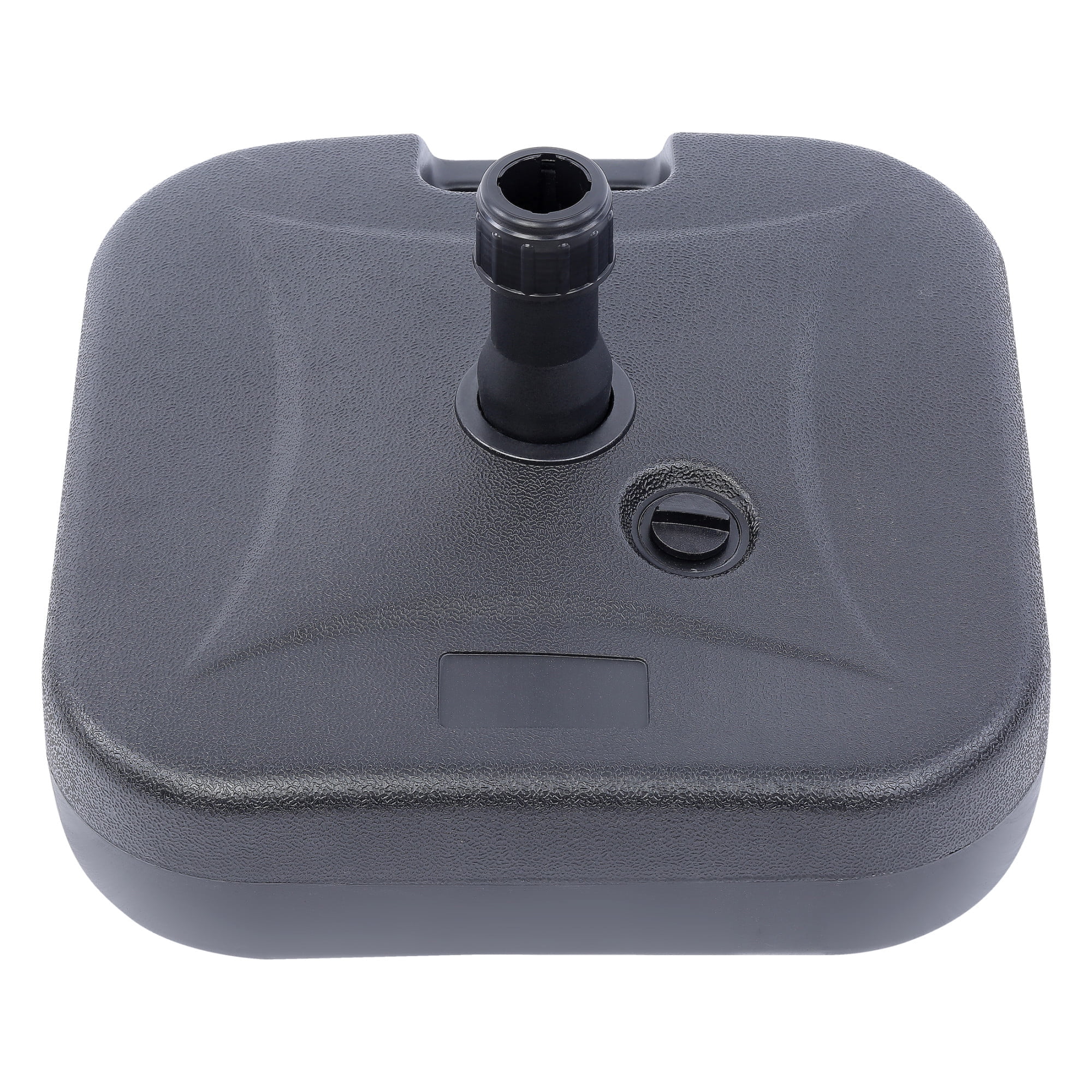 WestinTrends Square Patio Umbrella Fillable Plastic Base, Black