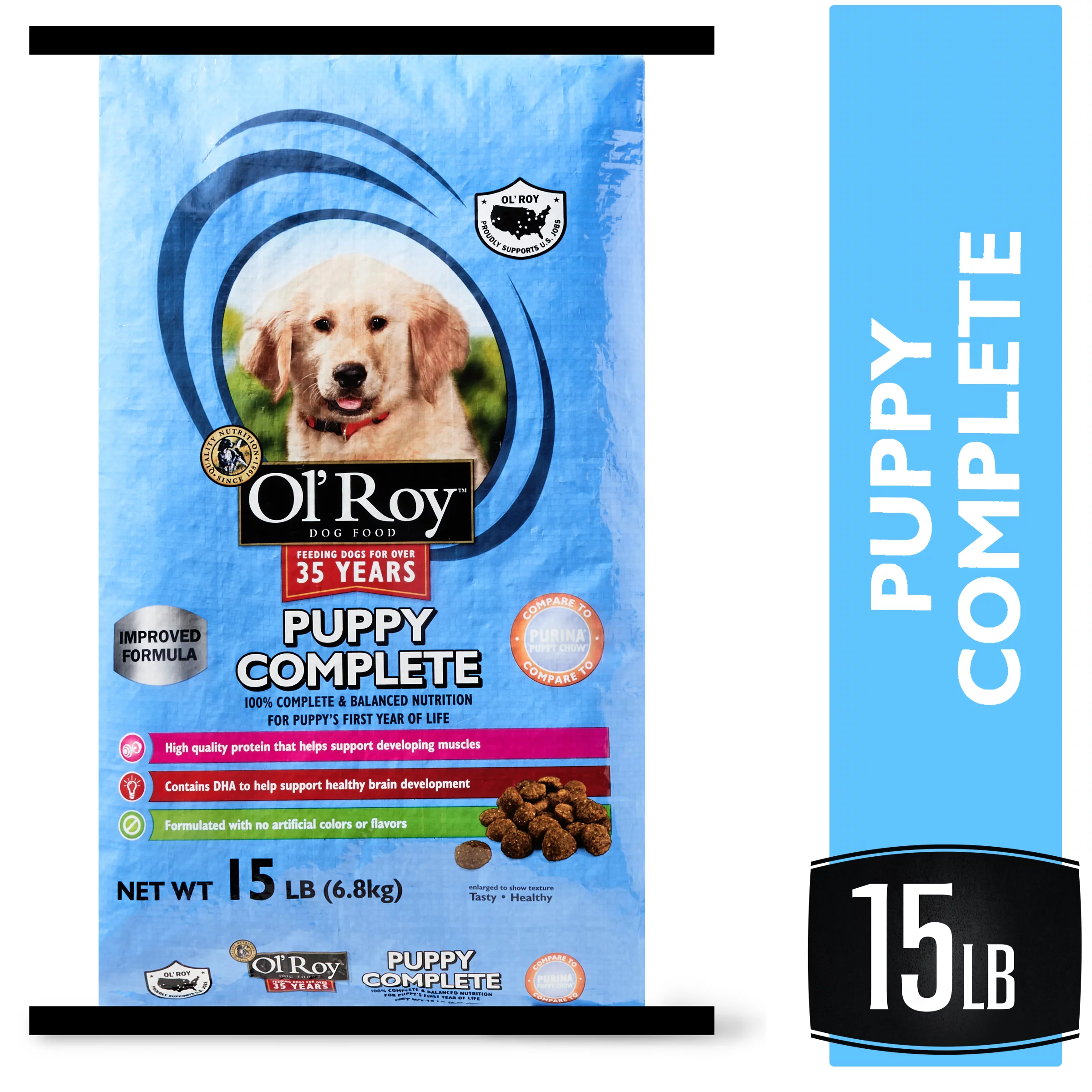 Ol' Roy Puppy Complete Dry Dog Food, 15 lb