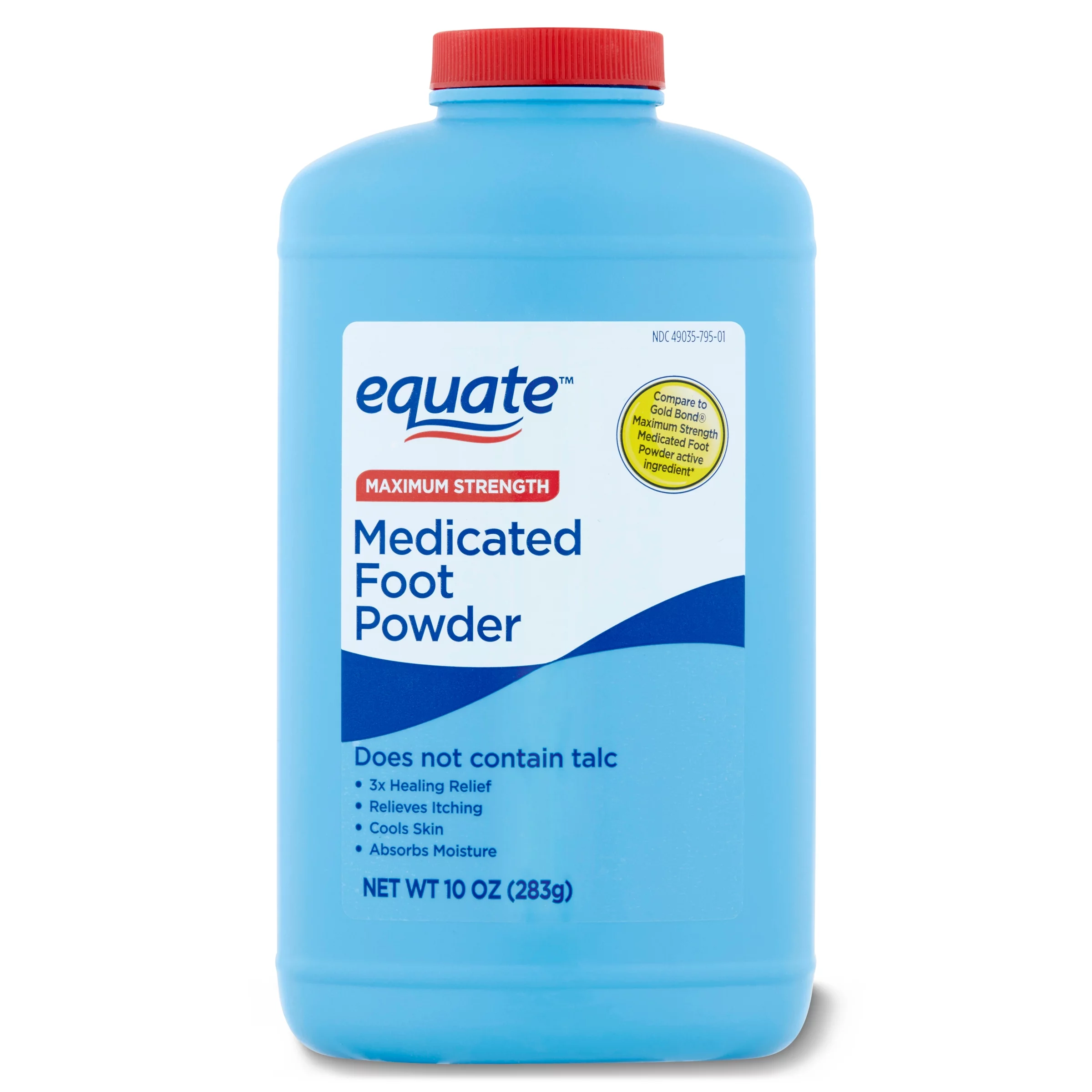 Equate, Max Strength Medicated Foot Powder, 10 oz.