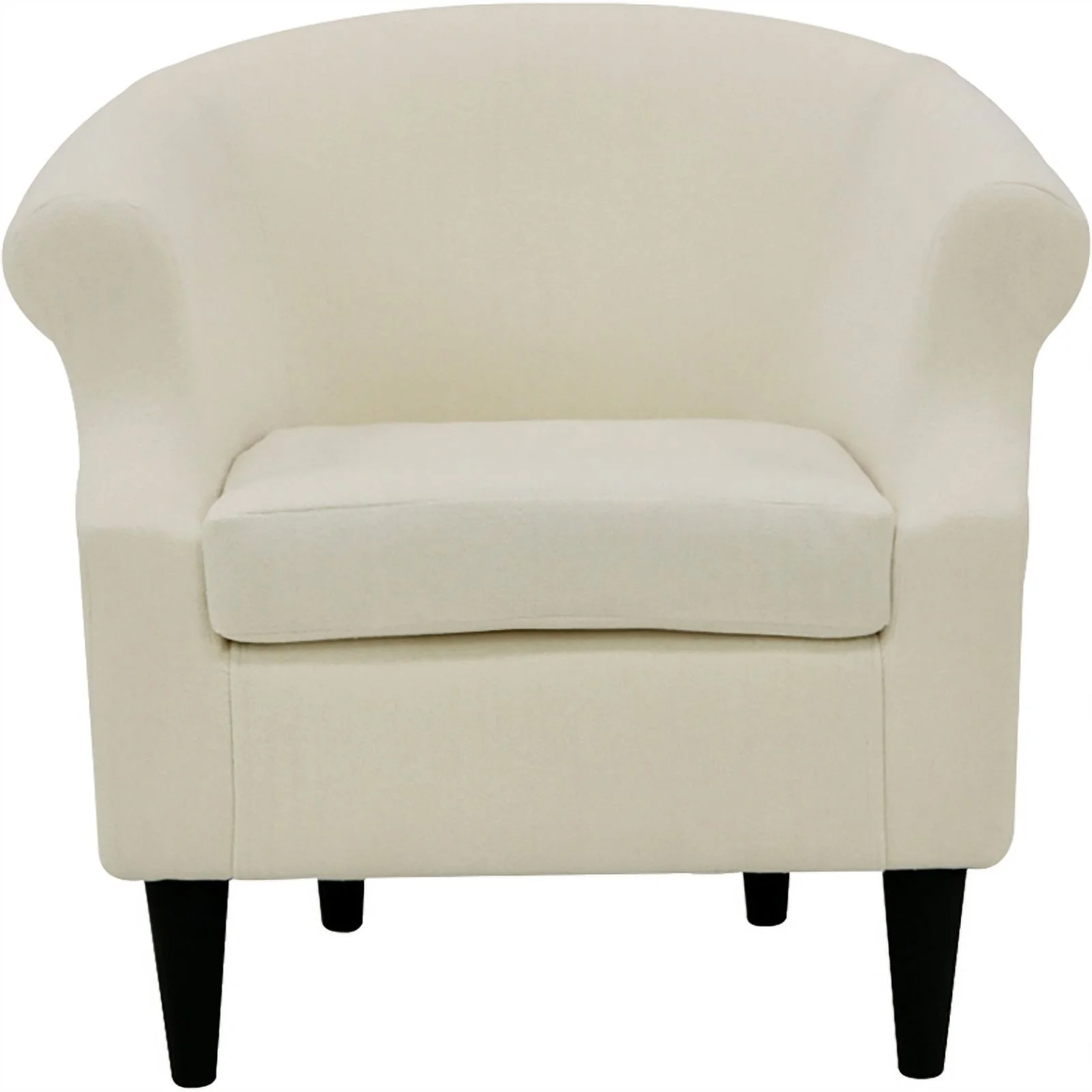 Fox Hill Trading Nikole Traditional Polyester Fabric Chair in Off White