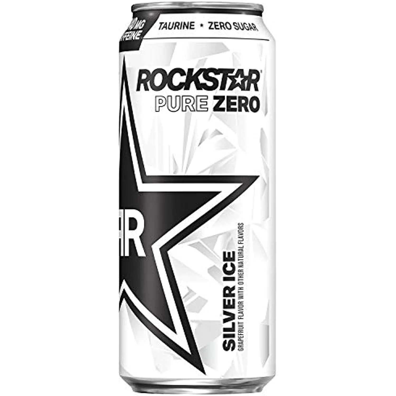 4 Pack - Rockstar Pure Zero Silver Ice - 16Oz.