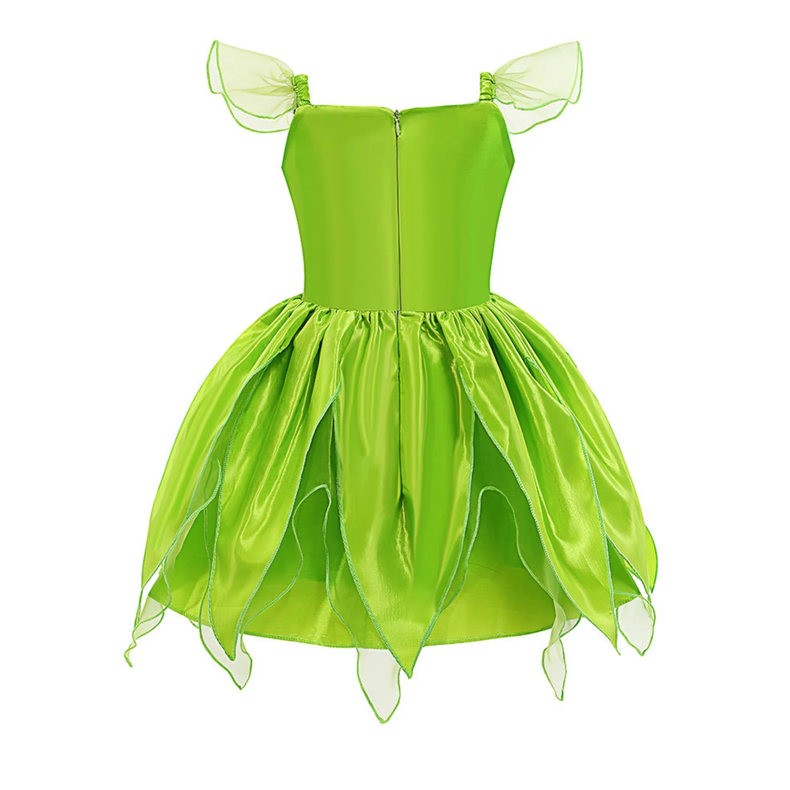 Alvivi Kids Girls Fairy Princess Costume with Butterfly Wings Fancy Birthday Dress up Halloween Outfits Green 9-10