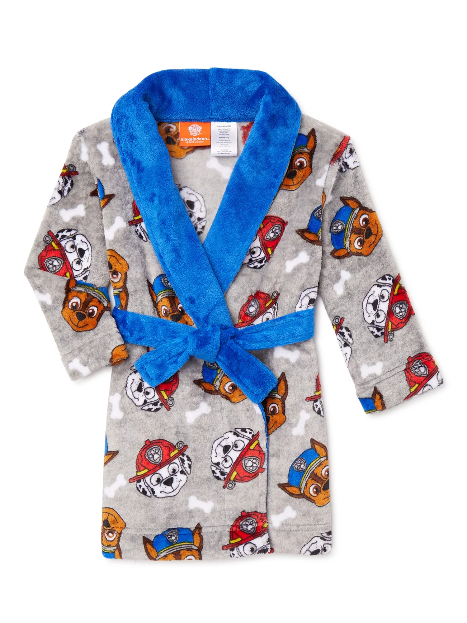 Paw Patrol Toddler Boys Robe, Sizes 2T-5T