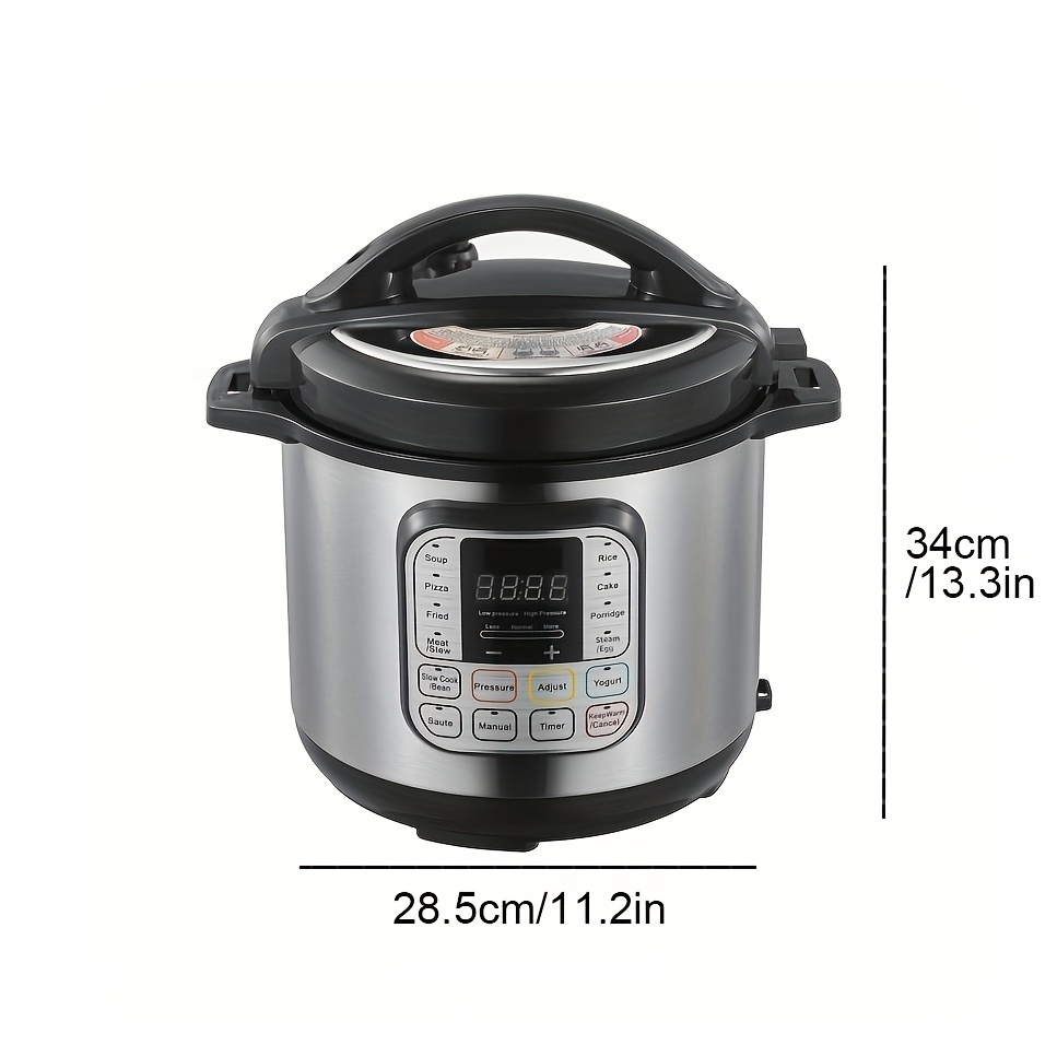 7-in-1 Electric Pressure Cooker, Slow Cooker, Rice Cooker, Steamer, Sauté, Yogurt Maker, Warmer & Sterilizer, Includes App With Over 800 Recipes, Stainless Steel, 6 Quart