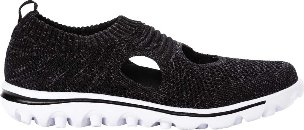 Propet Women's Adult Travelactiv Avid Slip On  Casual Shoes Black 6 Medium US Women