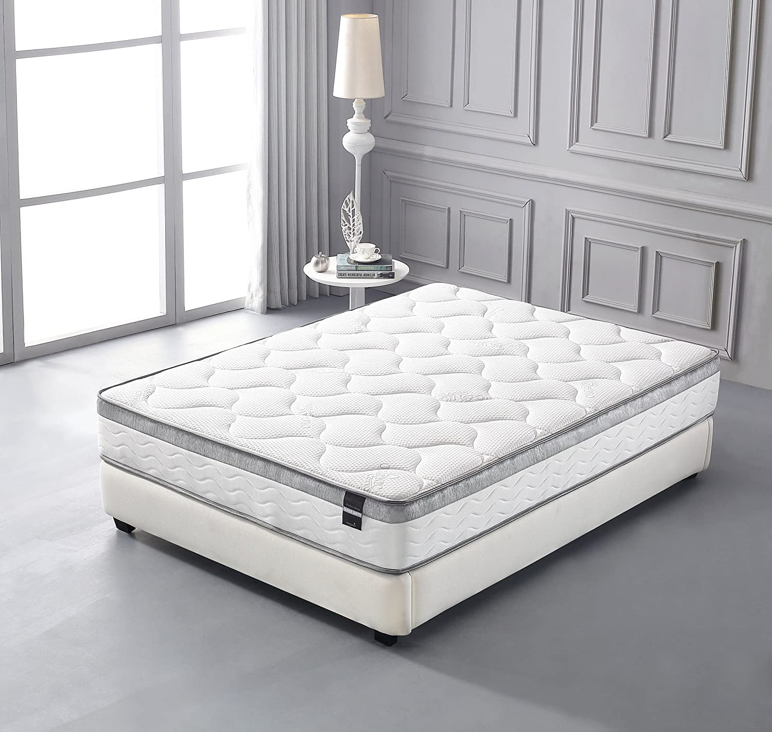 10 Inch - Perfect Sleep - Comfort Plush Euro Pillow Top - Cool Memory Foam & Pocket Spring Mattress -(furMattress_Chiland_10_Twin)