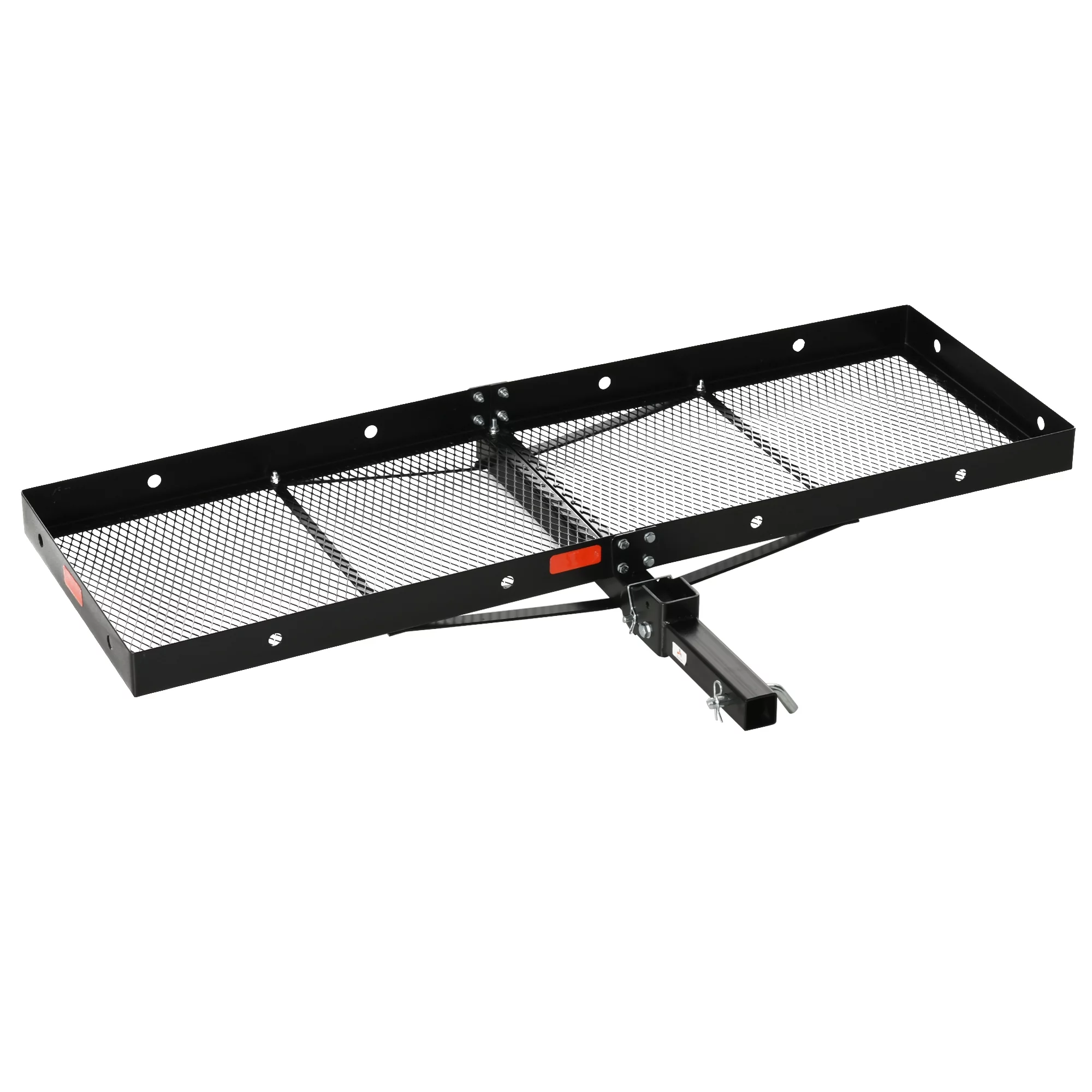 Aosom Hitch Mount Cargo Carrier 350 lbs Capacity Fits 2'' Receiver Black