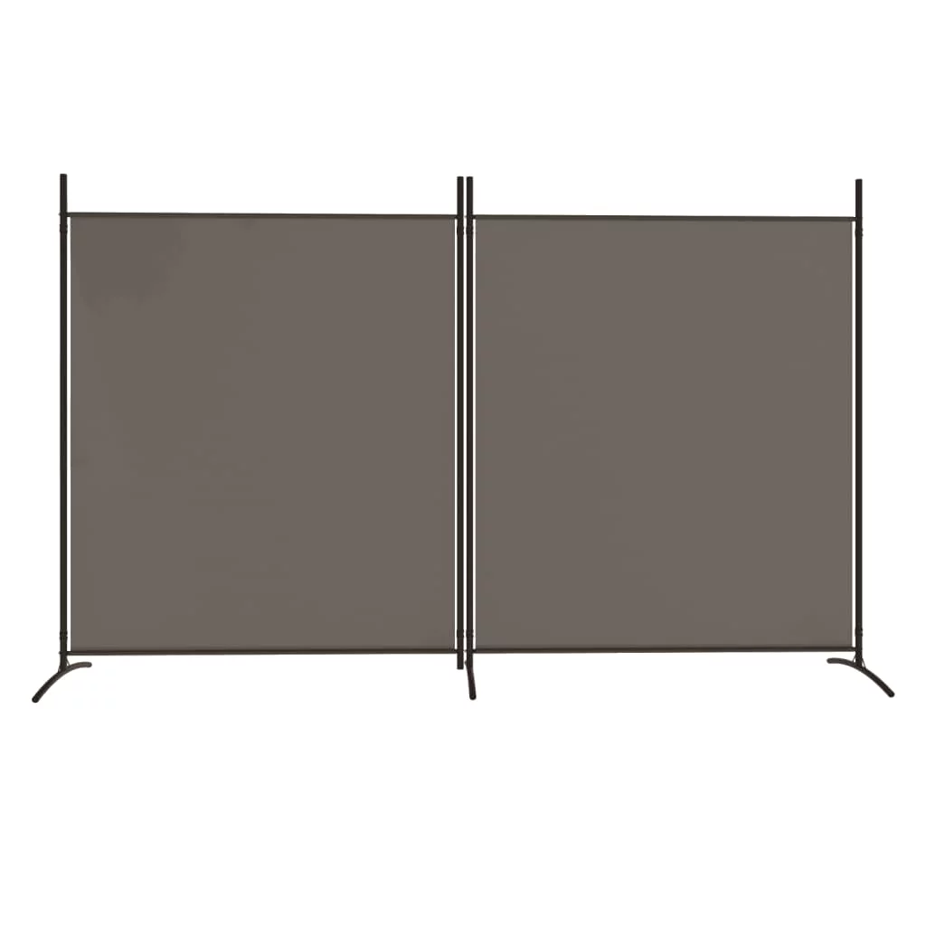 Anself 2-Panel Room Divider Anthracite 137